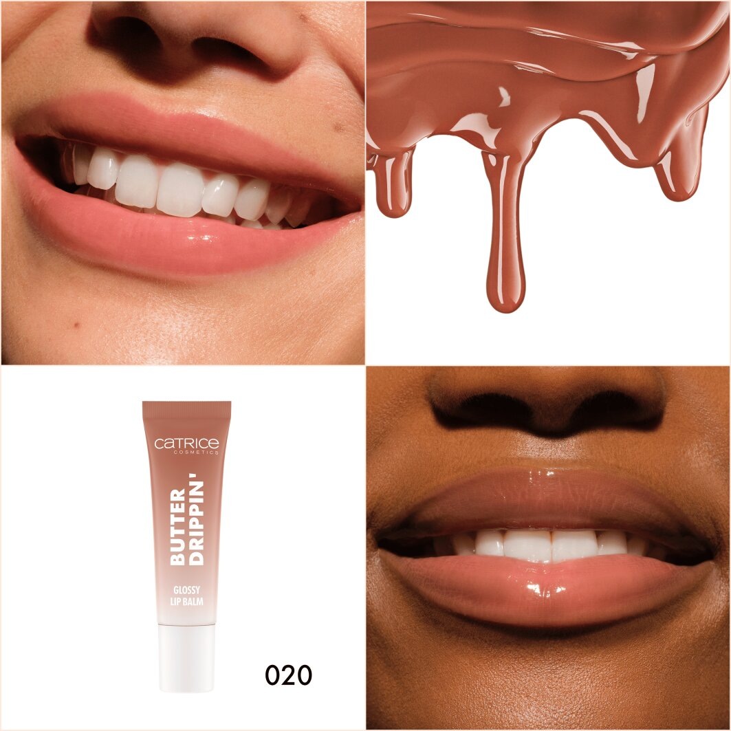 Catrice Lippenbalsam »Butter Drippin' Glossy Lip Balm« Dezenter Farbakzent, geschmeidig, hochglänzend, spendet Feuchtigkeit.