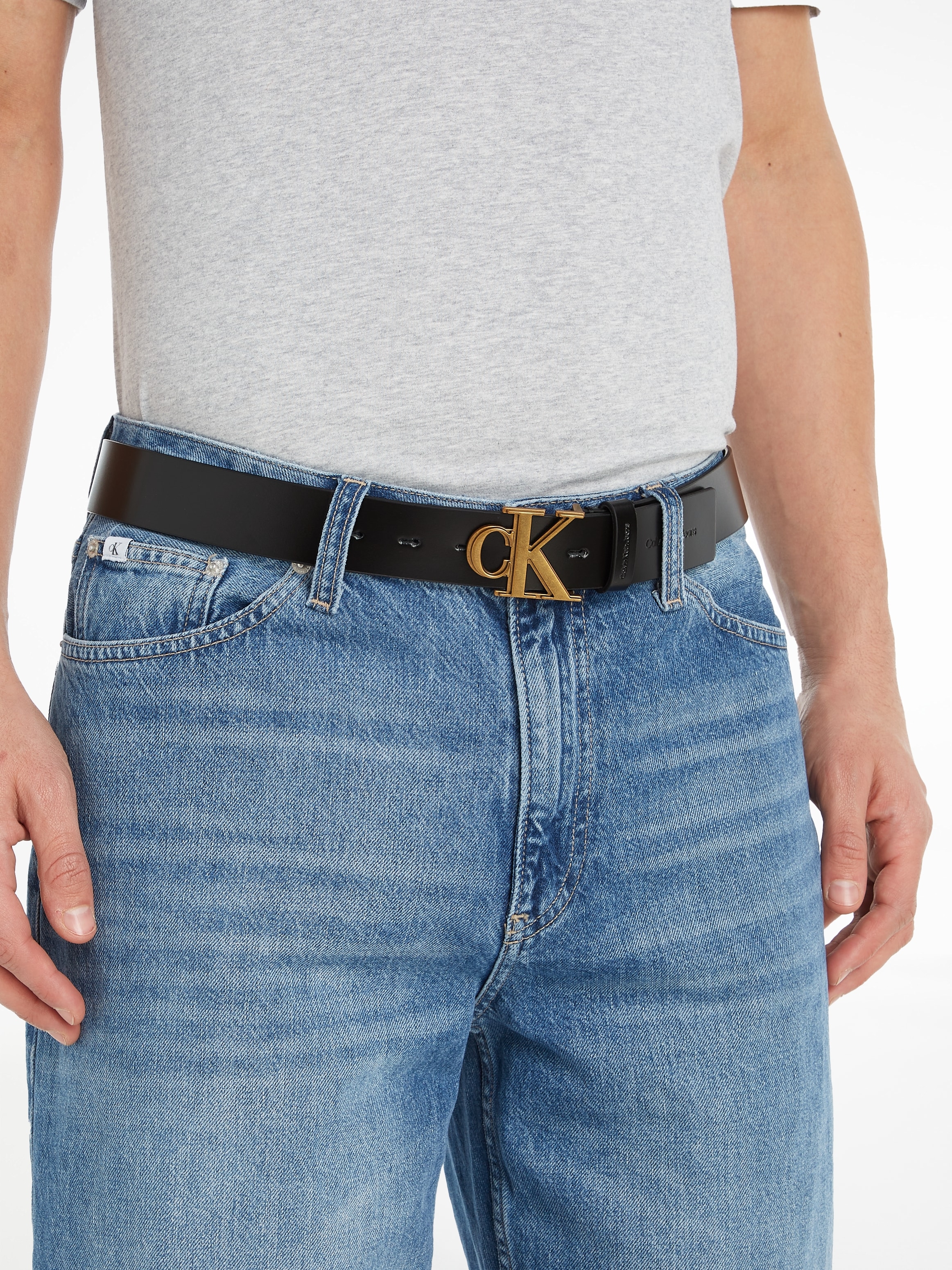 LTHR« OUTLINE Calvin Jeans Ledergürtel OTTO kaufen »Gürtel bei MONO Klein