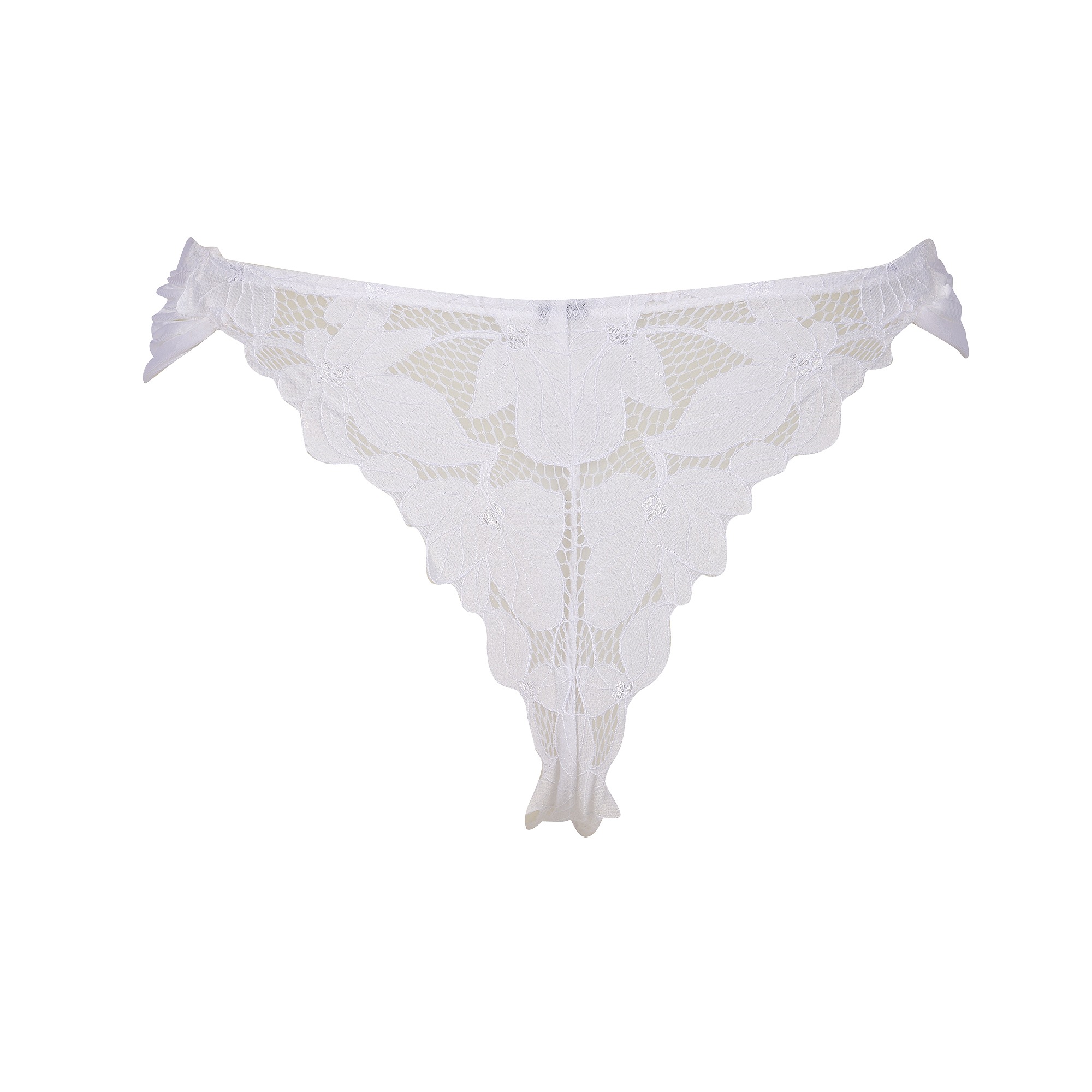 After Eden String »Morgan«, Florale Spitze, Riemchendetails