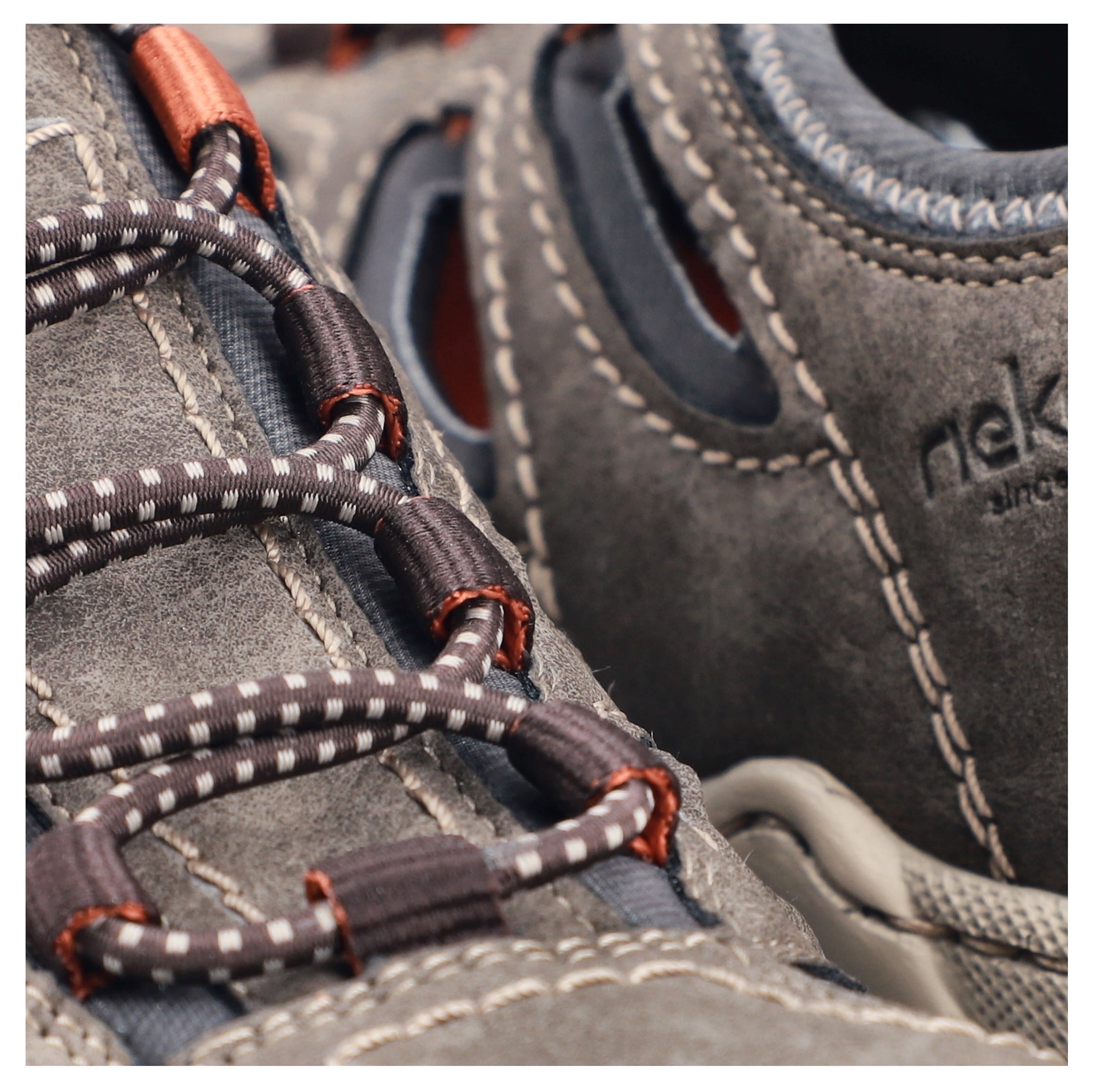 Rieker Slipper  Trekking Schuh, Sandale, Sommerschuh mit praktischem Gummizug