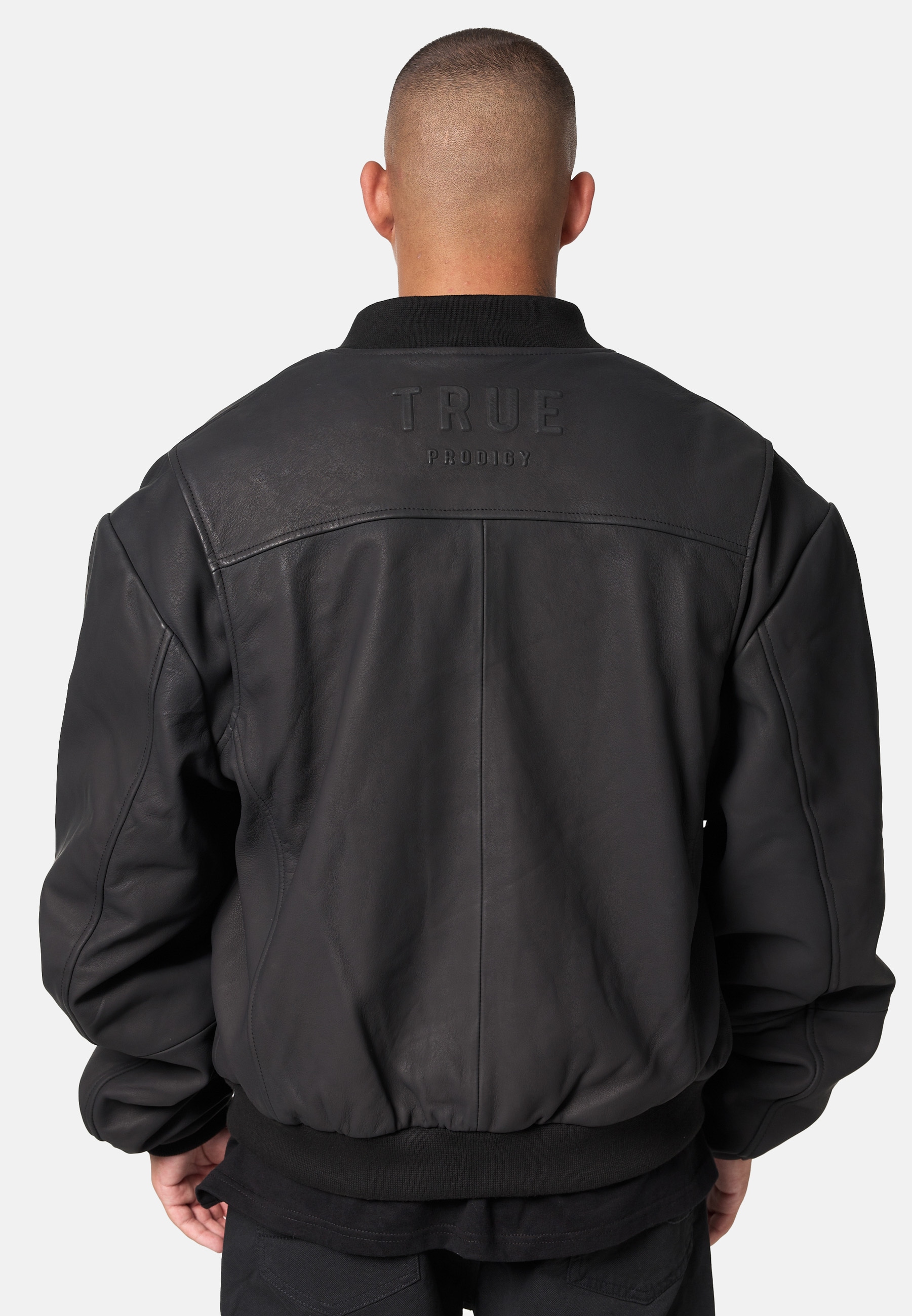 trueprodigy Lederjacke »Nazar Bomberjacke aus Leder mit Reißverschluss« ohne Kapuze