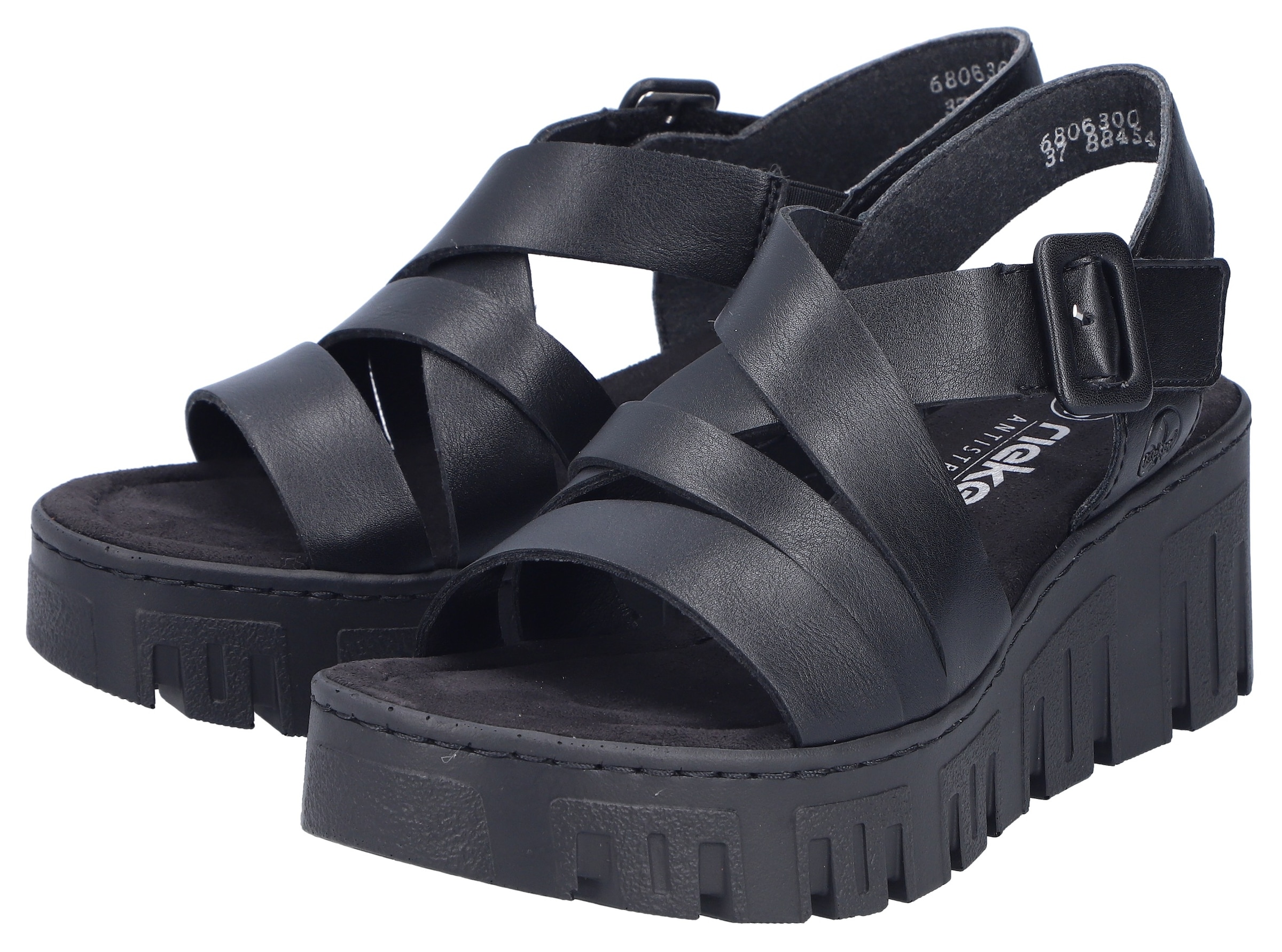 Rieker Plateausandaletten  Sommerschuh, Keilsandalette mit Klettverschluss