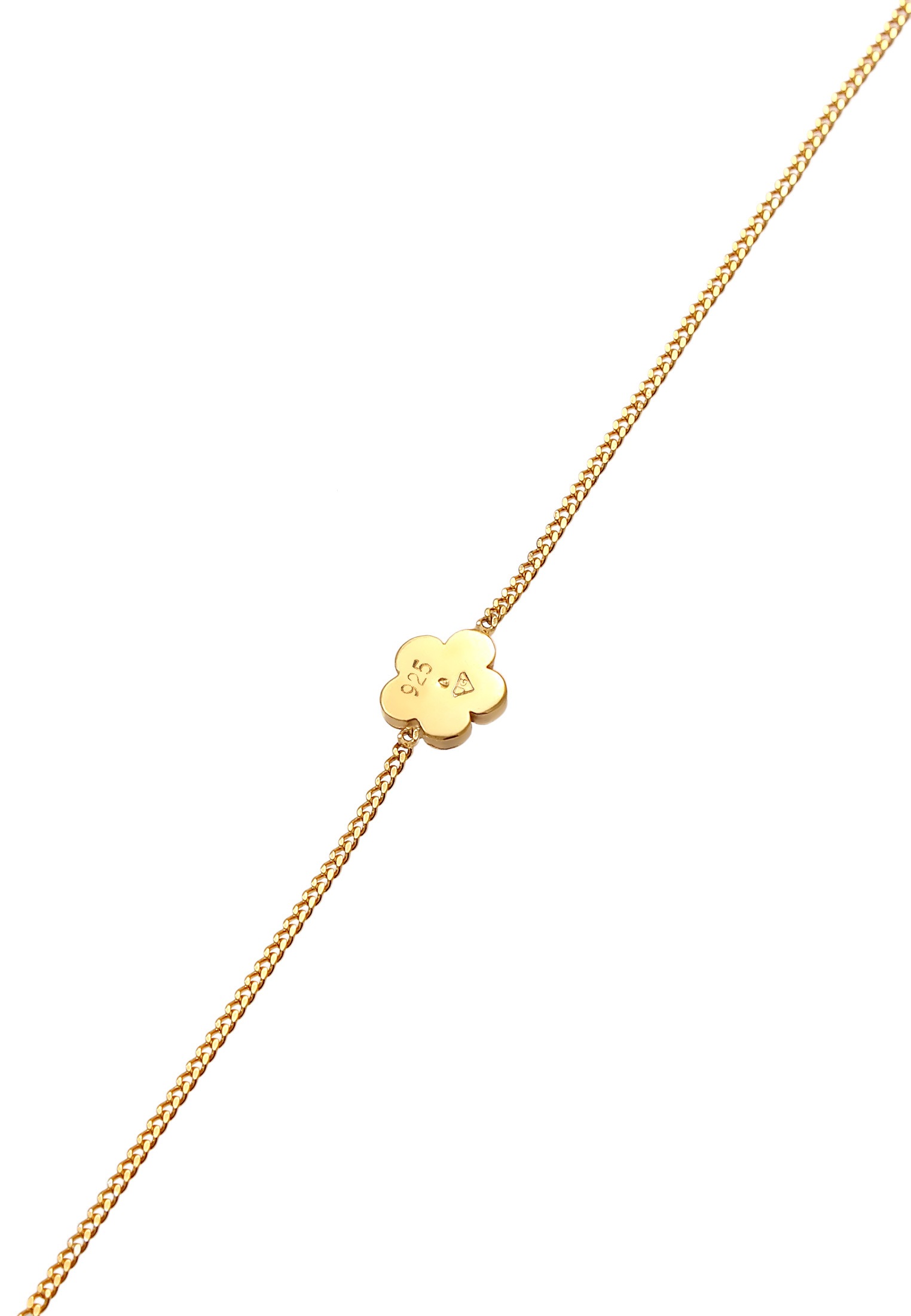 Elli Armkette »Armband Kinder Blume Kristalle 925 Silber«