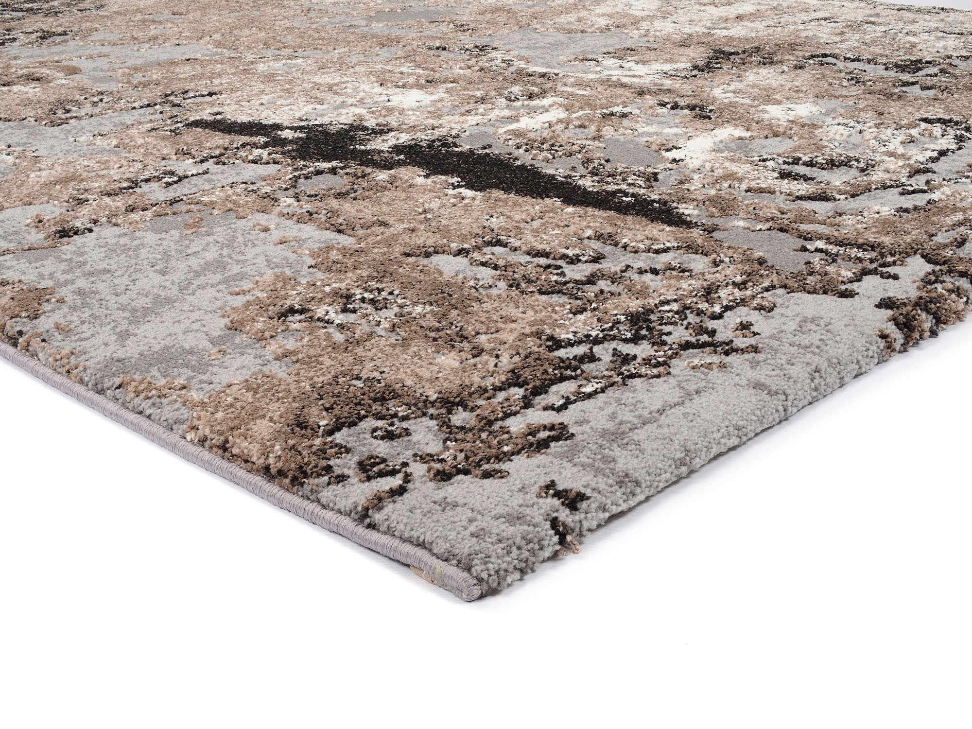 OCI DIE TEPPICHMARKE Teppich »Juwel Liray«, rechteckig, 20 mm Höhe, Kurzflor, Wohnzimmer, Marmor Optik, Hoch Tief Effekt
