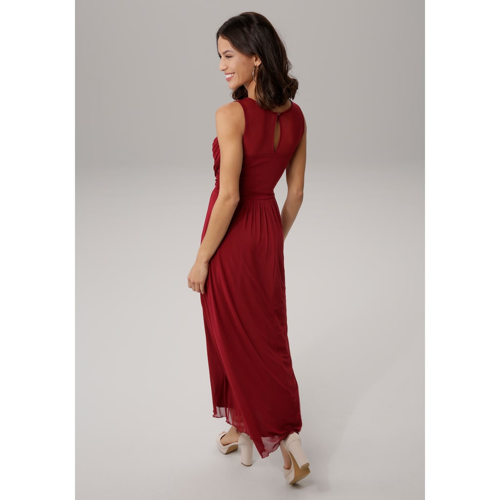 Melrose Abendkleid, mit Perlen-Applikation