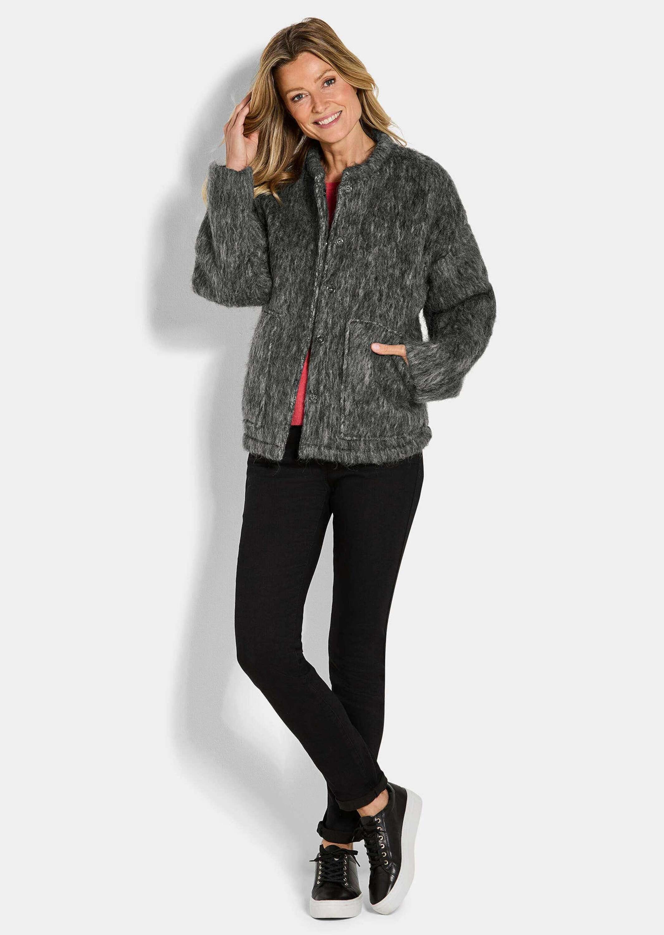 GOLDNER Kurzjacke »Kurzgröße Warme Wolljacke in melierter Optik«