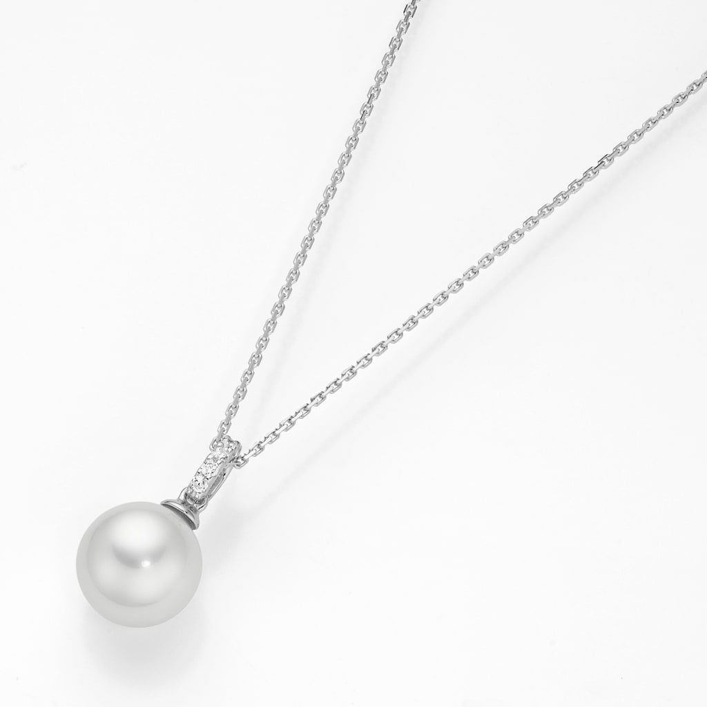 GIORGIO MARTELLO MILANO Perlenkette »Kette Anhänger - Muschelkern Perle, Silber 925«
