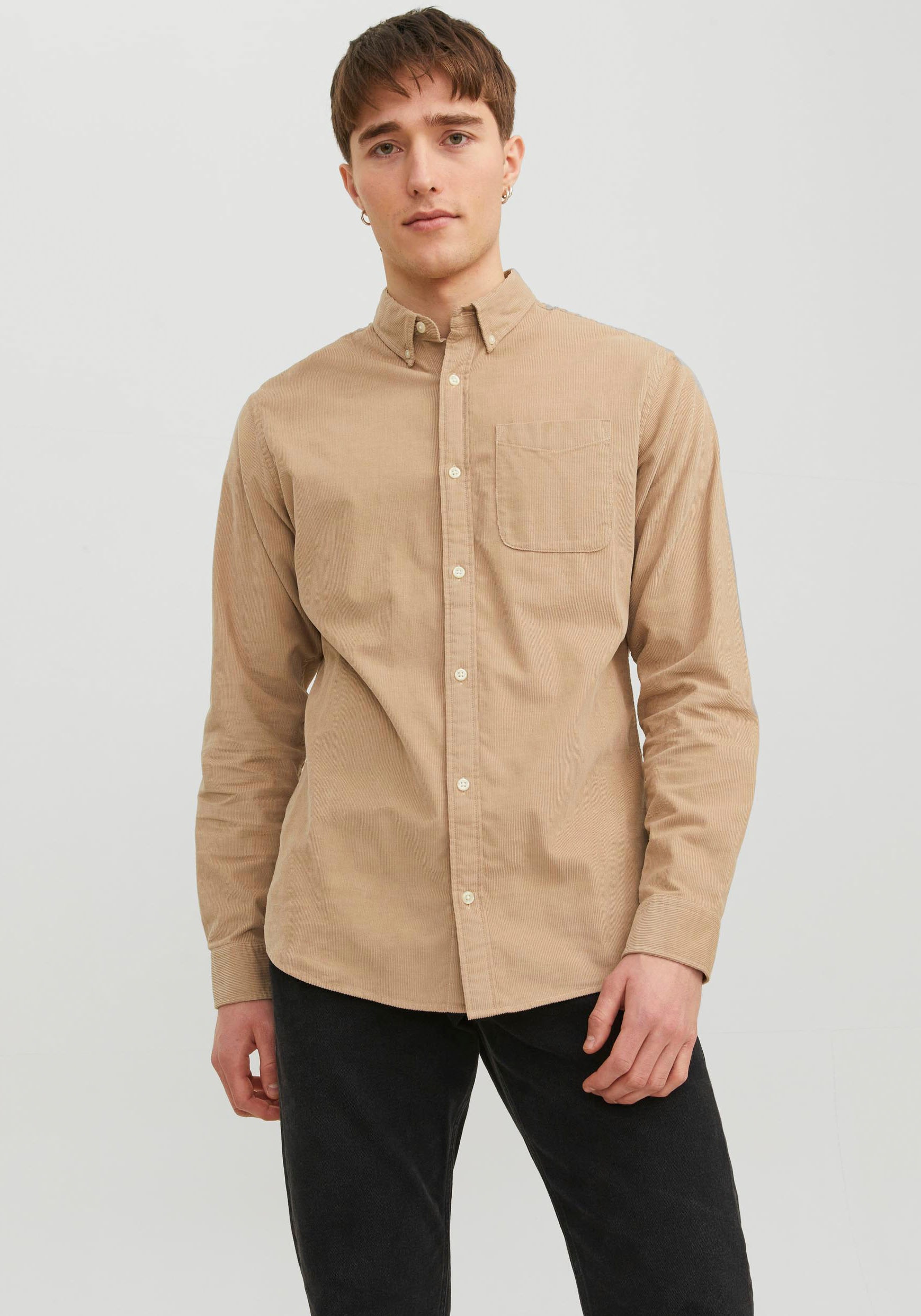 Langarmhemd »JJECLASSIC CORD SHIRT LS SN«, aus Cord