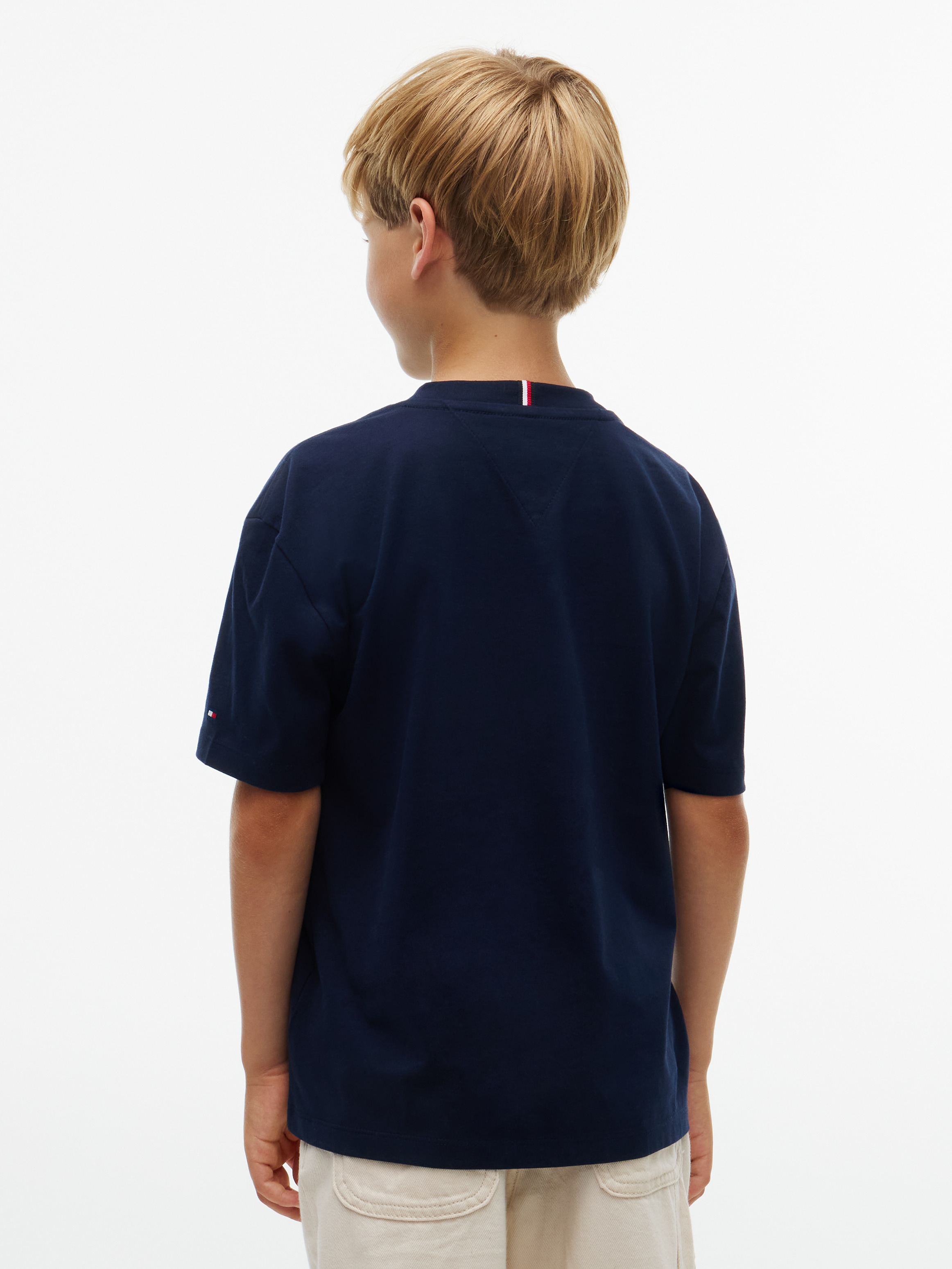 Tommy Hilfiger T-Shirt Rundhalsausschnitt, Regular Fit, Kinder bis 16 Jahre