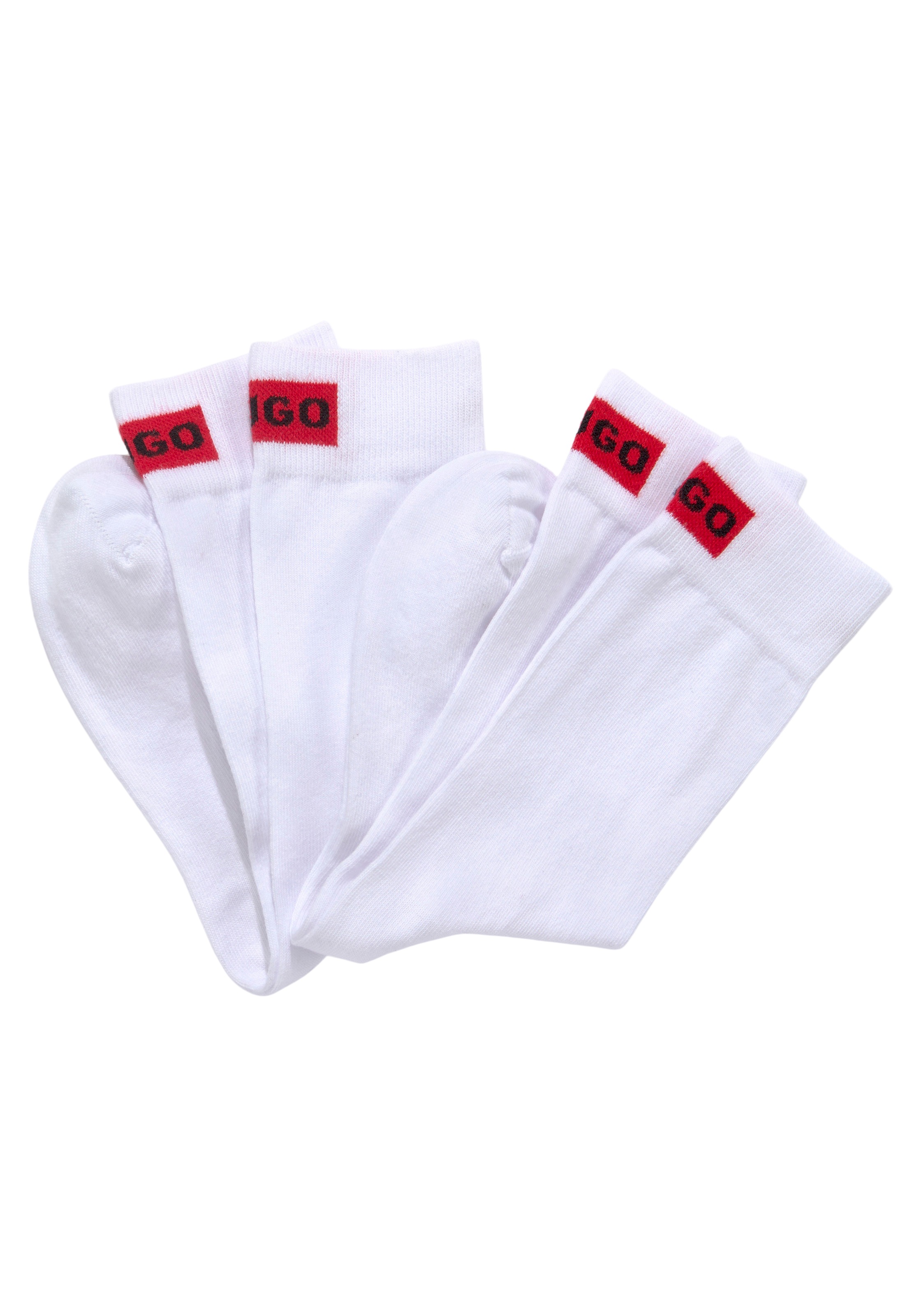 HUGO Businesssocken »2P RS LABEL CC W«, (Packung, 2 Paar, 2er)
