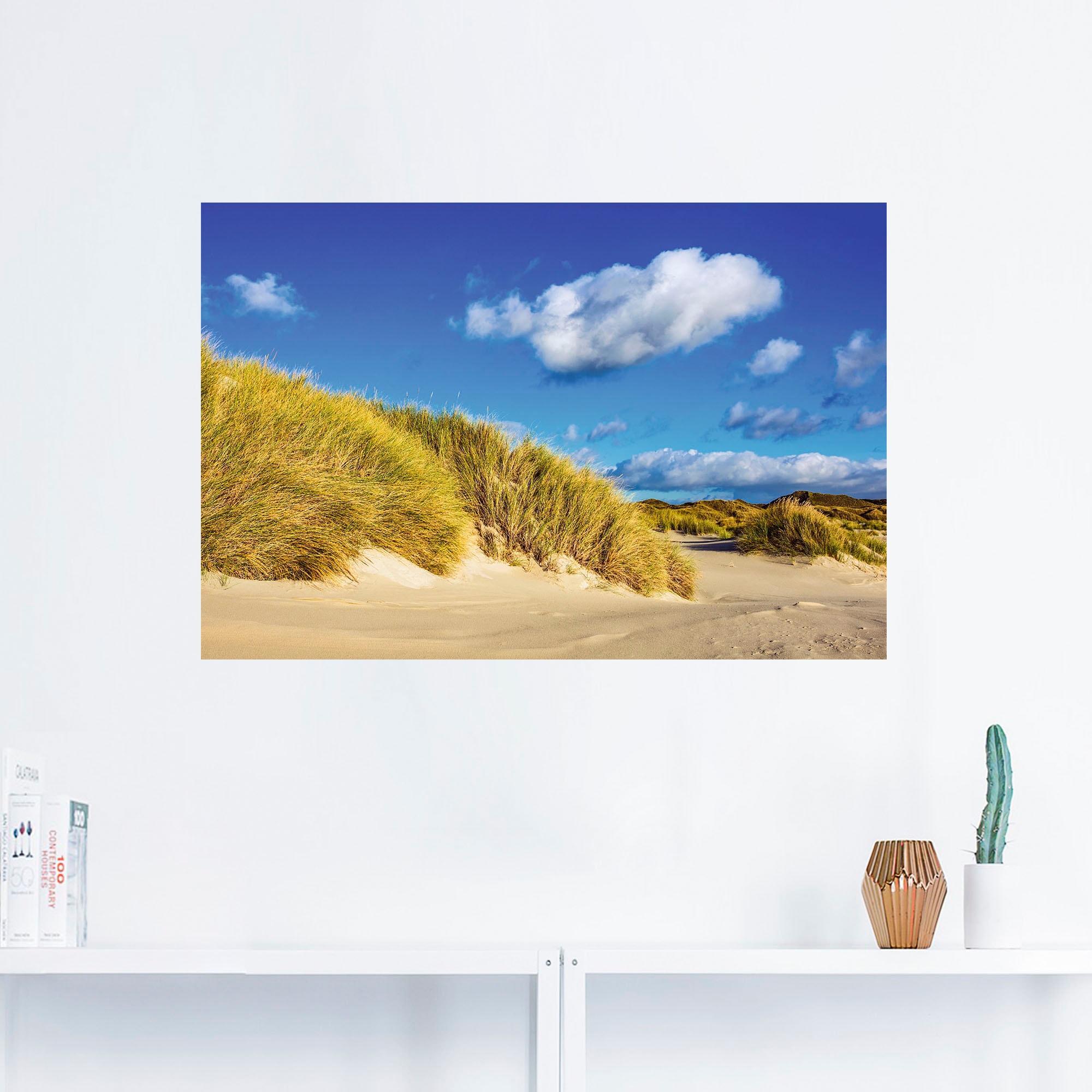 Artland Wandbild »Landschaft mit Dünen Insel Amrum«, Strandbilder, (1 St.),  als Alubild, Leinwandbild, Wandaufkleber oder Poster in versch. Größen im  OTTO Online Shop