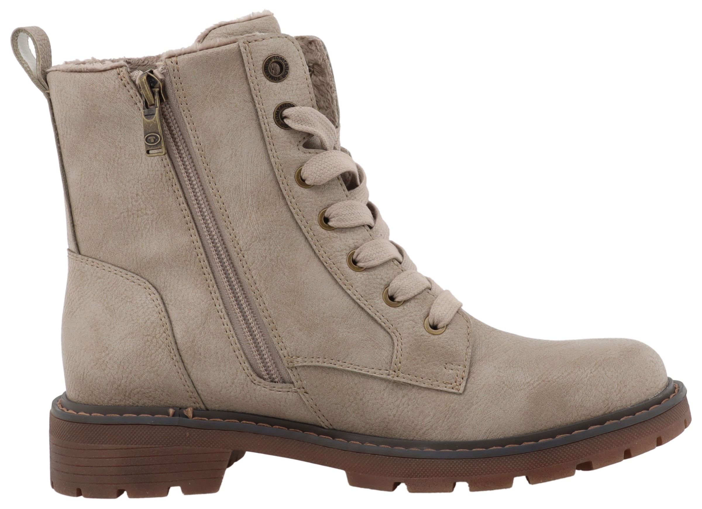 TOM TAILOR Winterboots  Workerboots, Hiking Boot mit Blockabsatz
