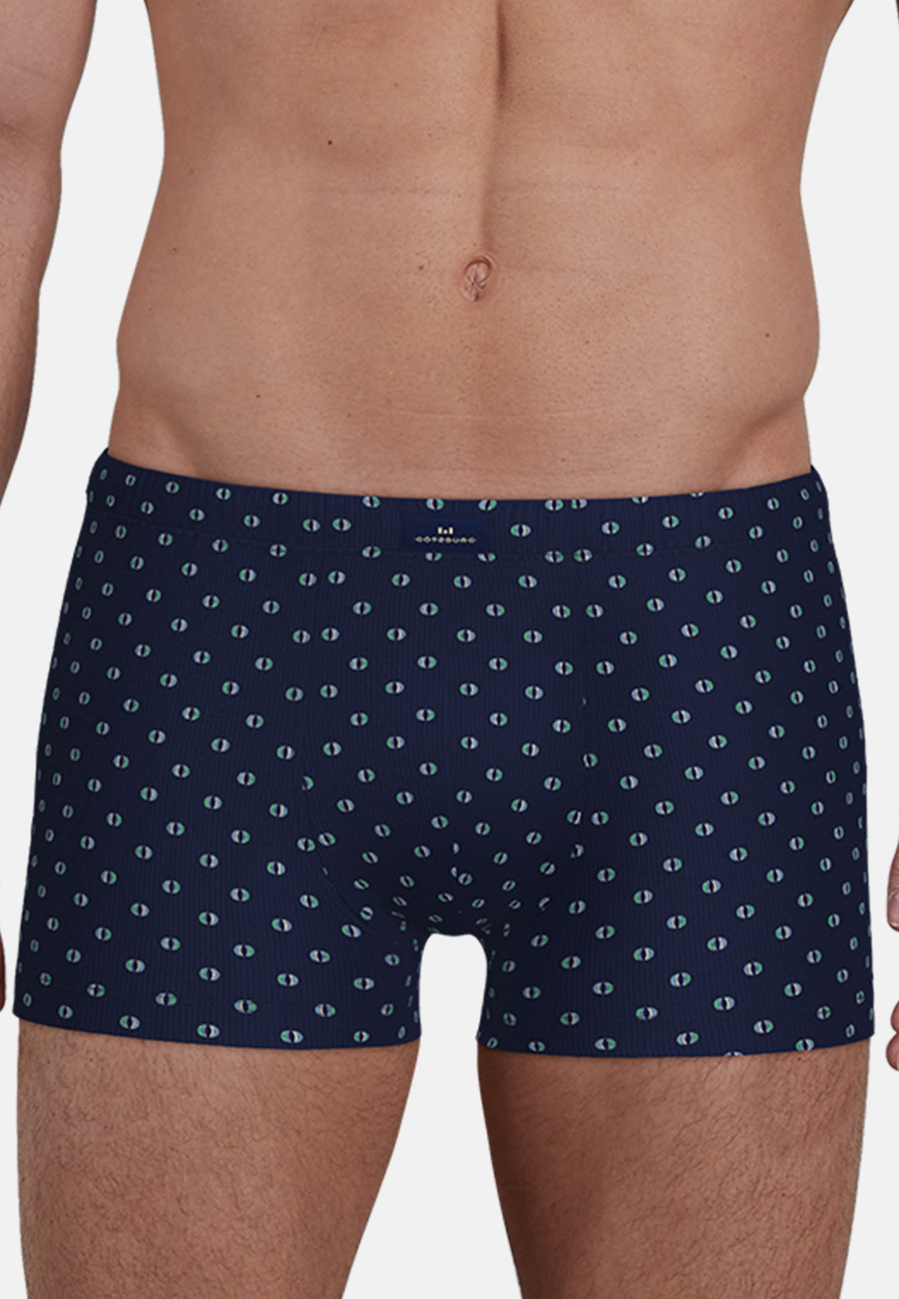 GÖTZBURG Retro Pants »Edingburgh« 2er Pack,  gemustert, basic, kurz, atmungsaktiv, Baumwollmix