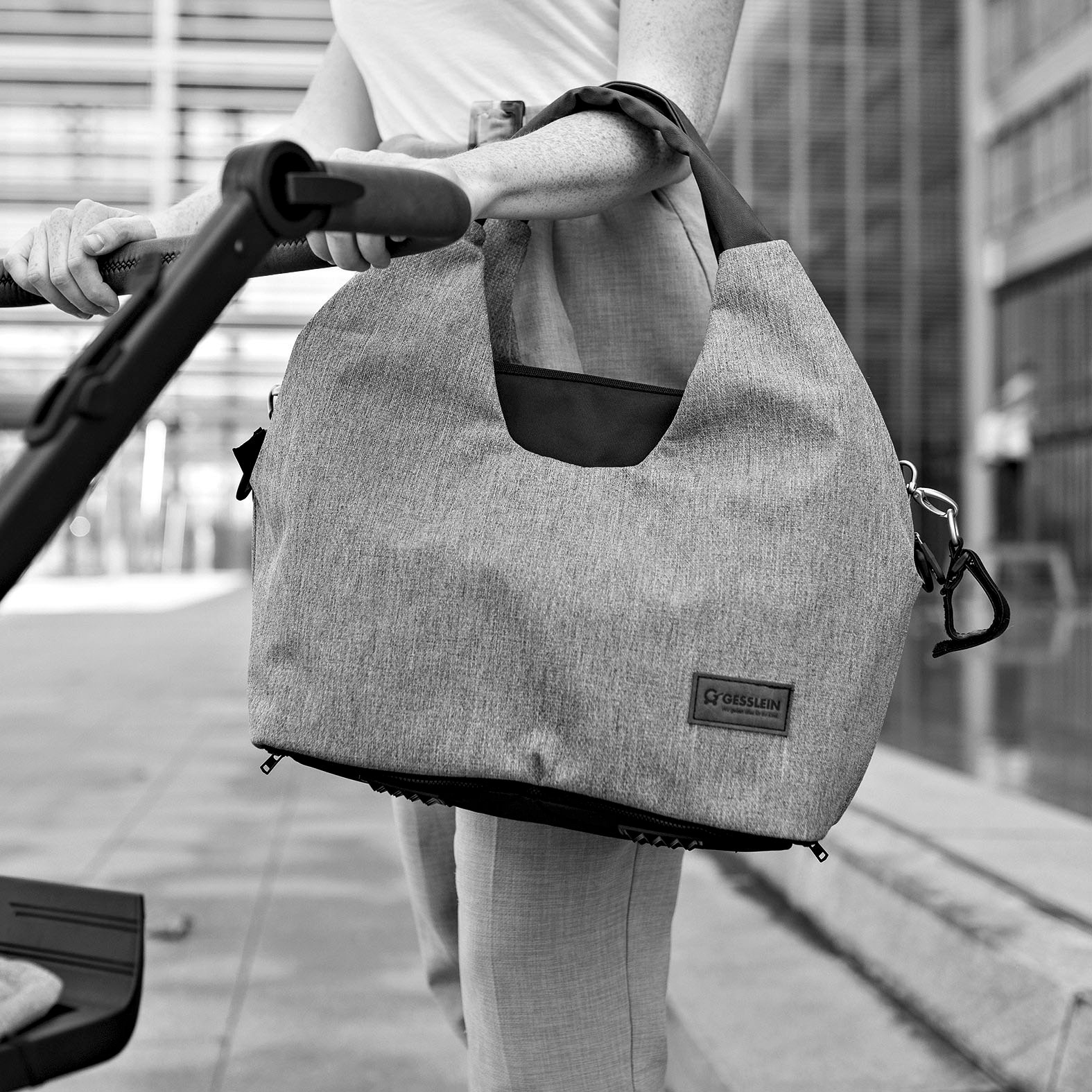 Gesslein Wickeltasche »N°5, rosa/pink«, mit Wickelauflage und Flaschenhalter, Made in Germany