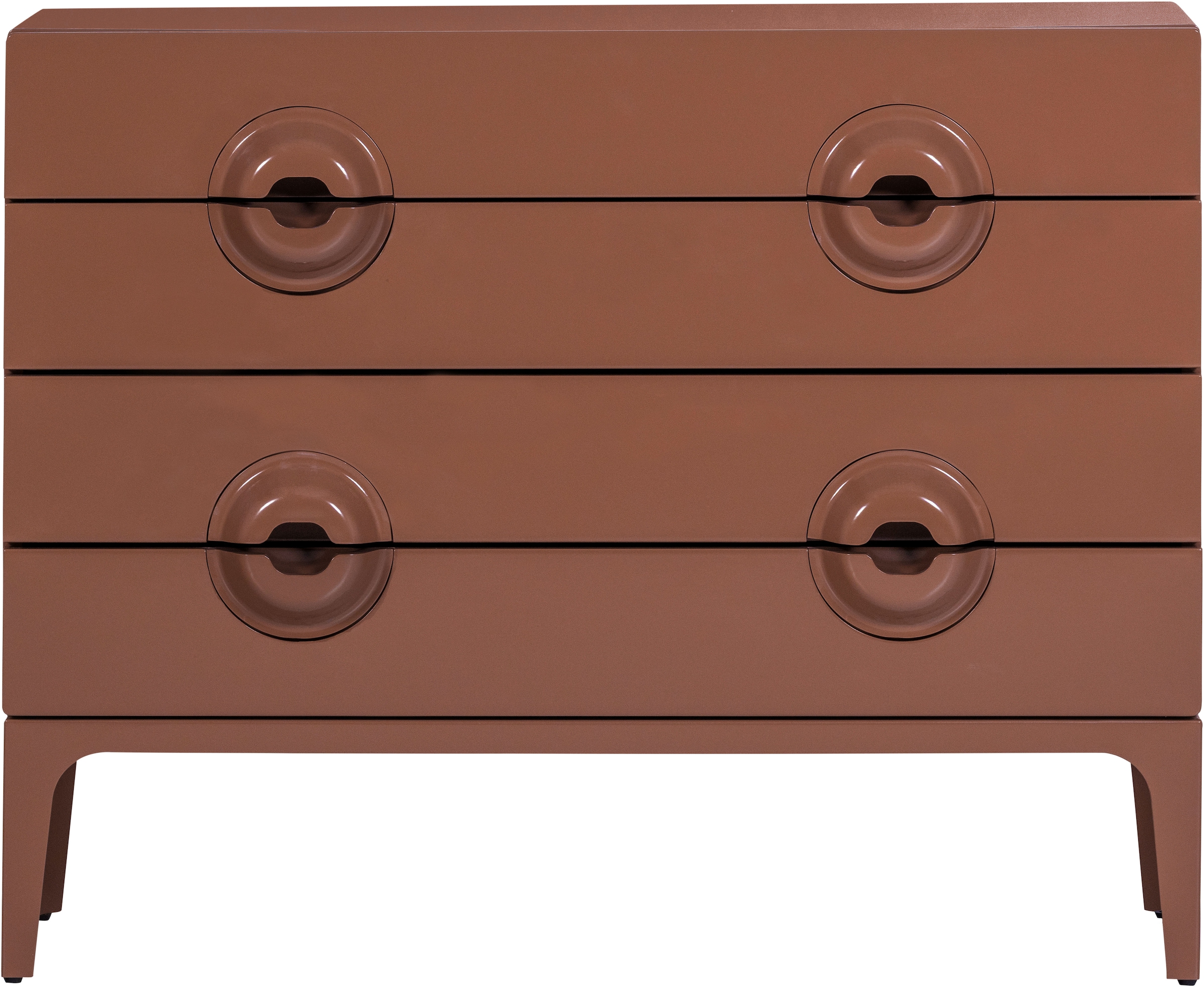 WOOOD Sideboard »Merge mit Eukalyptusholz und Dämpfung Funktion B 110 x T 44 x H 89 cm« Tragkraft 150 kg, vollständig montiert geliefert, sichtbare Maserung