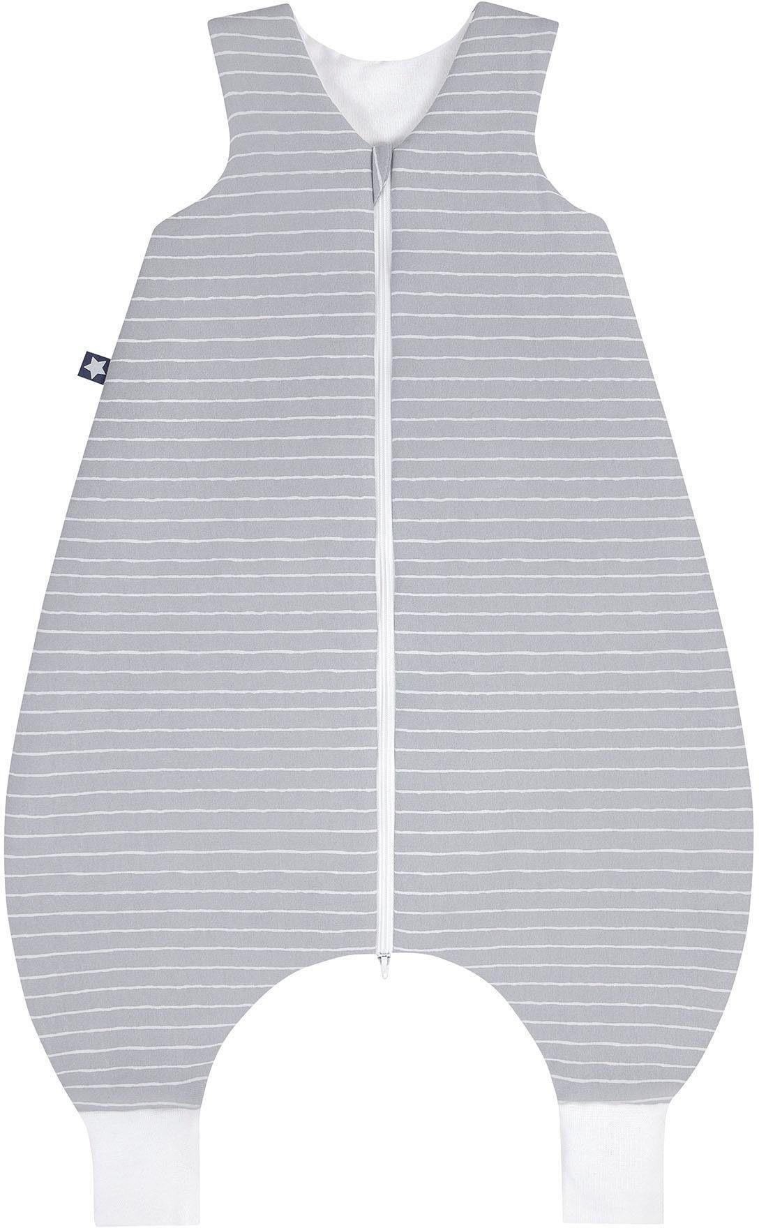 Julius Zöllner Babyschlafsack, mit Beinen Jersey Jumper Grey Stripes