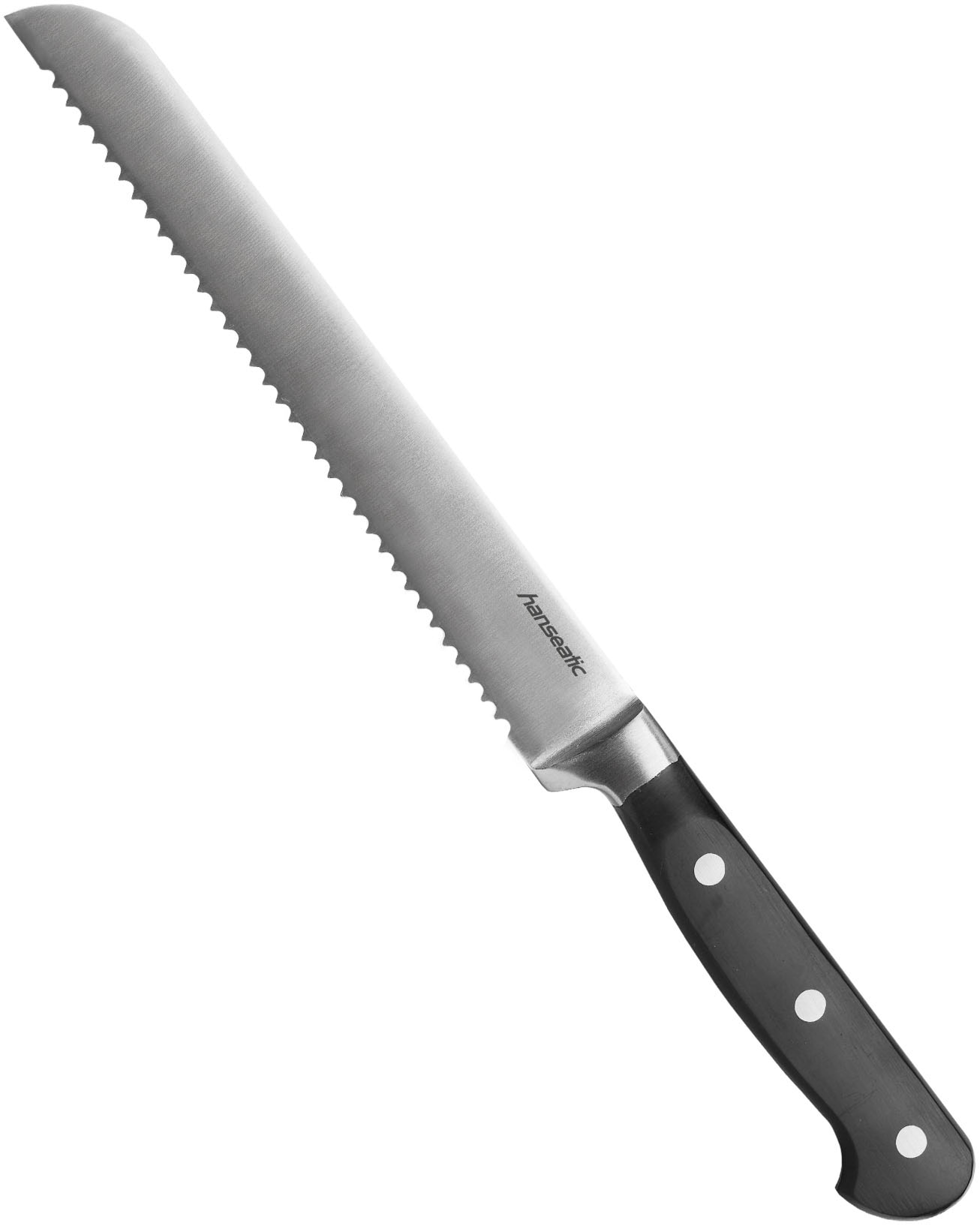 Hanseatic Messer-Set »hanseatic PREMIUM, 5-teilig« mit schwarzen Griffen, mit Nieten