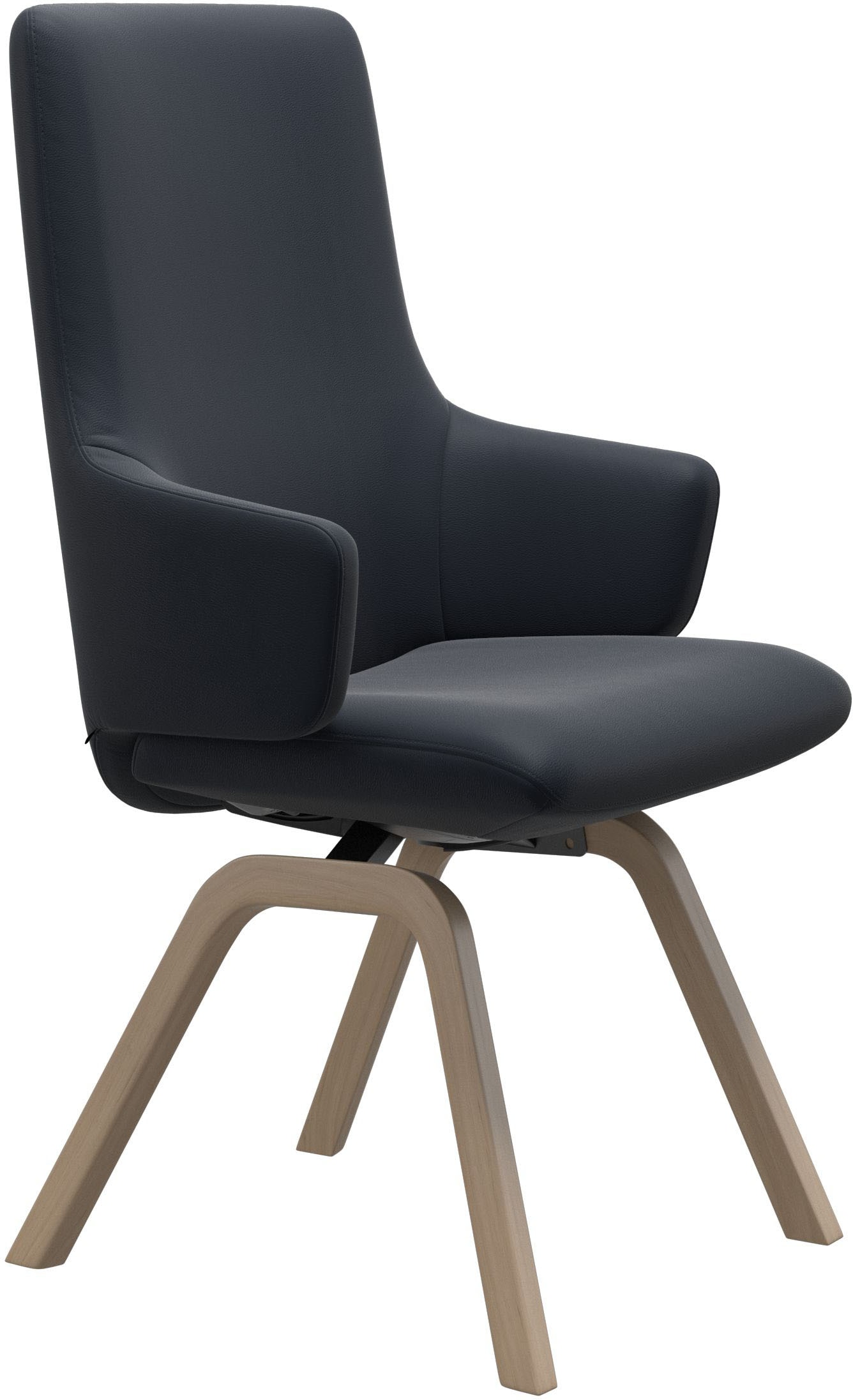 Stressless® Polsterstuhl »Laurel«, Leder PALOMA, High Back mit Armlehne, Größe L, mit schräggestellten Beinen in Eiche