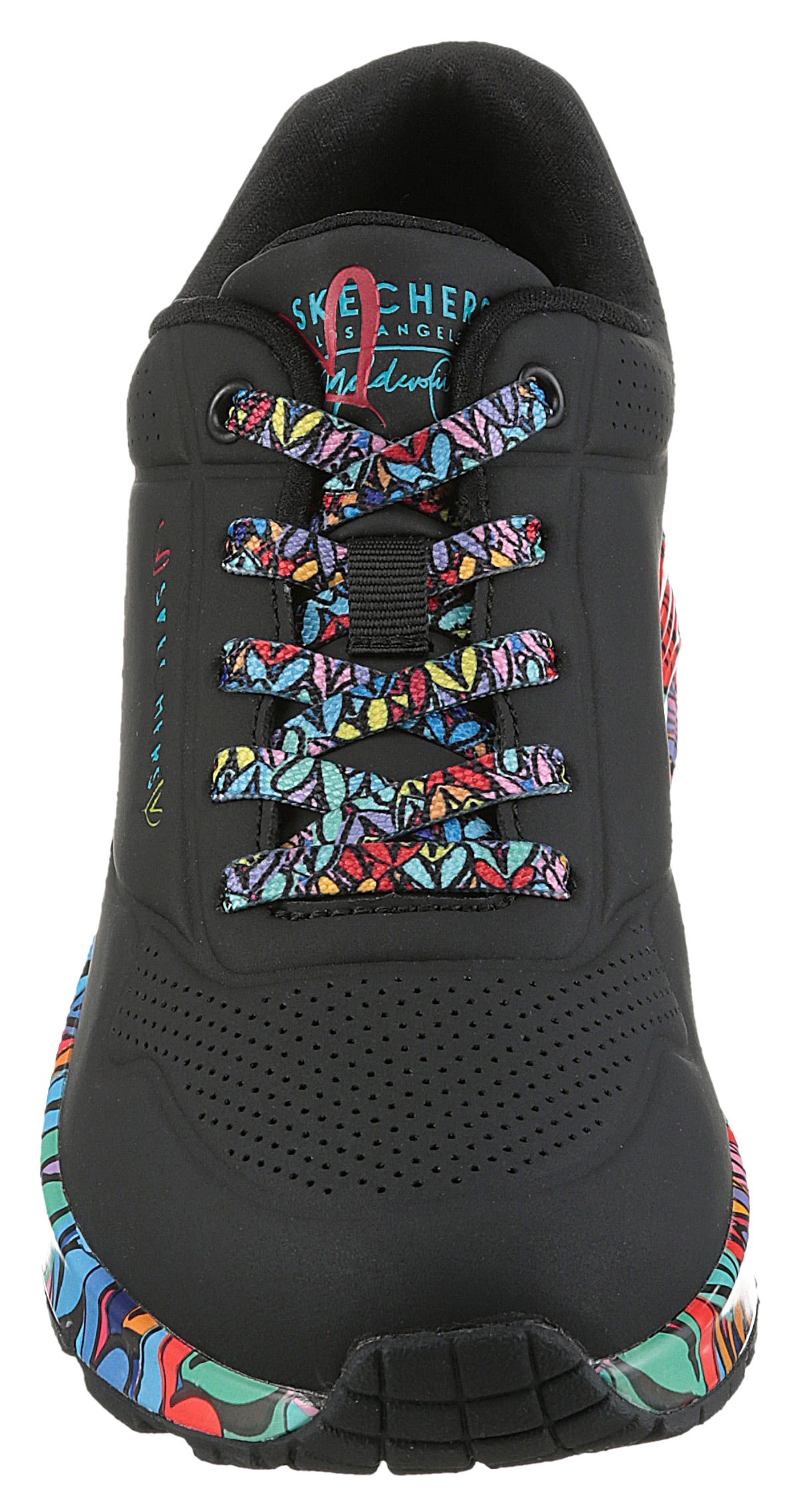 Skechers Sneaker »UNO«  Plateausneaker, Schnürschuh mit Keilabsatz