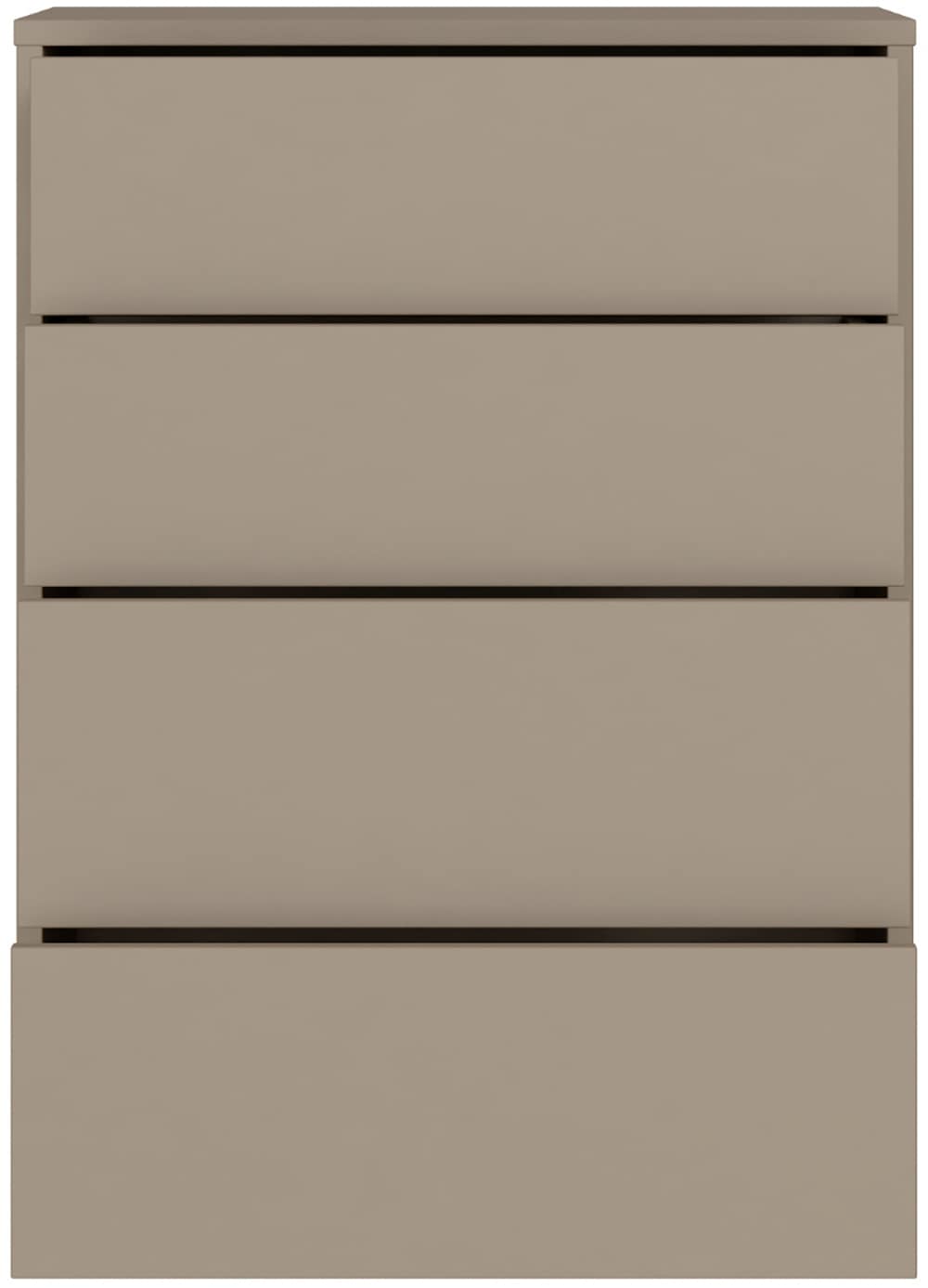 FORTE Kommode »Alice Springs, Kommode 4 Schubkästen B/H/T 74,5/99,1/34,9 cm« Schubkästen mit Vollauszug, Grifflos, Push to open