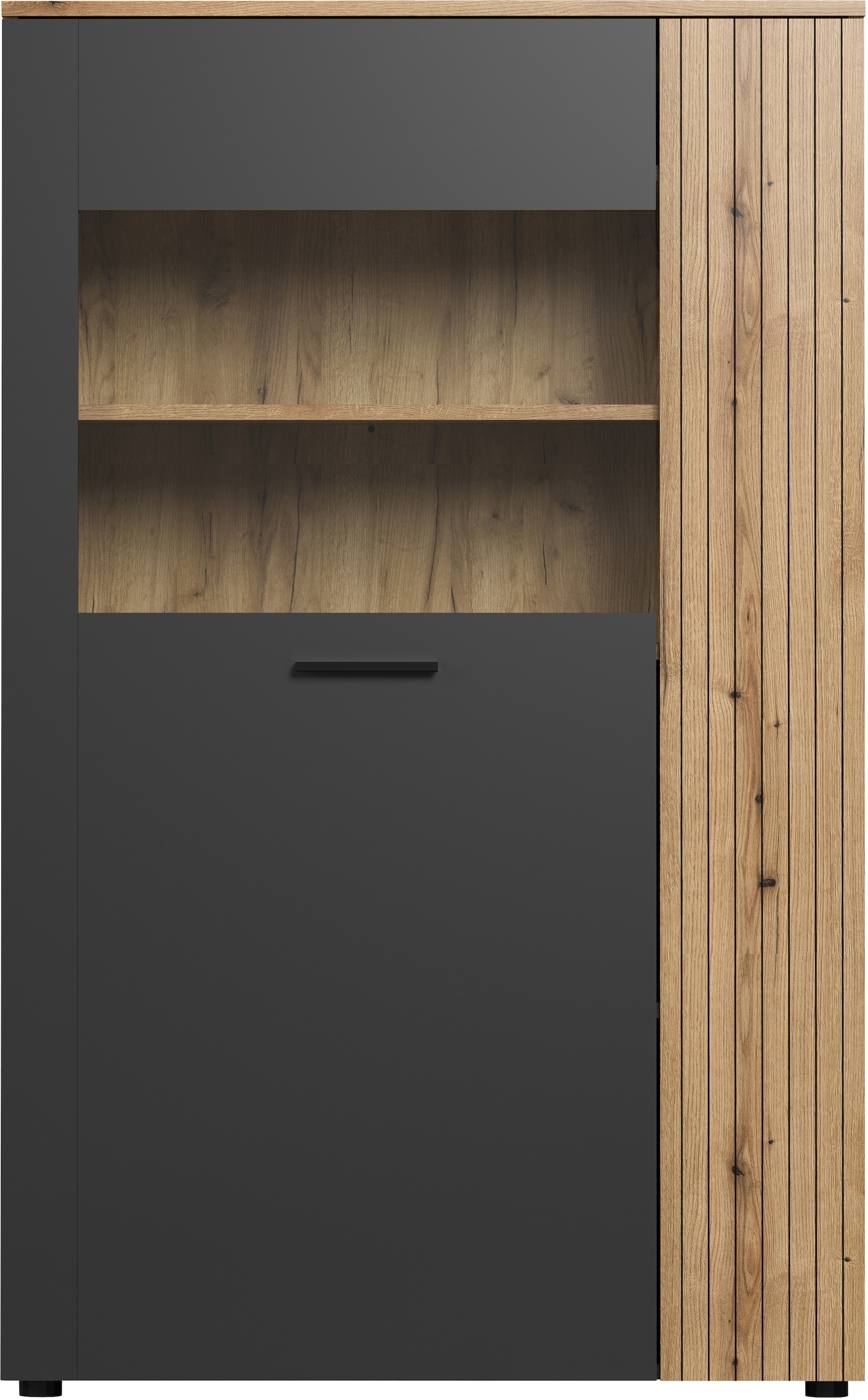 INOSIGN Highboard »Estepona«, (1 St.), Highboard mit 2 Türen - (B/T/H) 90/42/146 cm