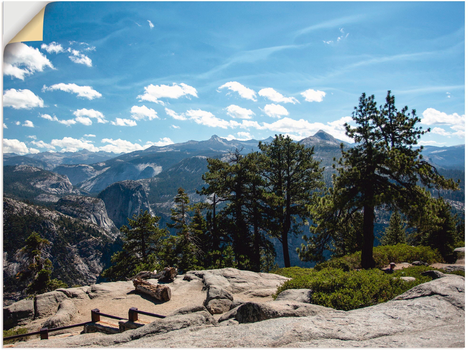Artland Wandbild »Yosemite«, Amerika, (1 St.), in vielen Größen & Produktarten -Leinwandbild, Poster, Wandaufkleber / Wandtattoo auch für Badezimmer geeignet