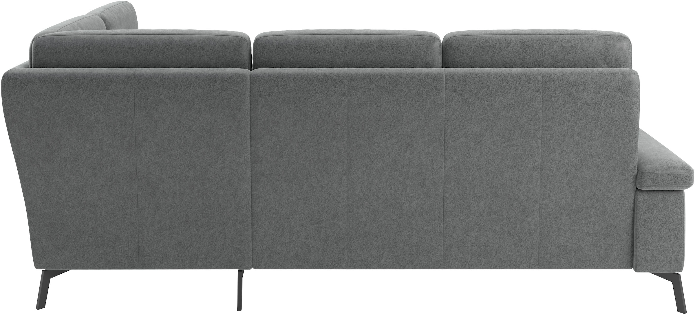 Home affaire Ecksofa »Nalani, optionaler Sitzauszug, Breite: 252 cm« Komfortabler Federkernsitz, großzügige Ecke, klappbare Armlehne
