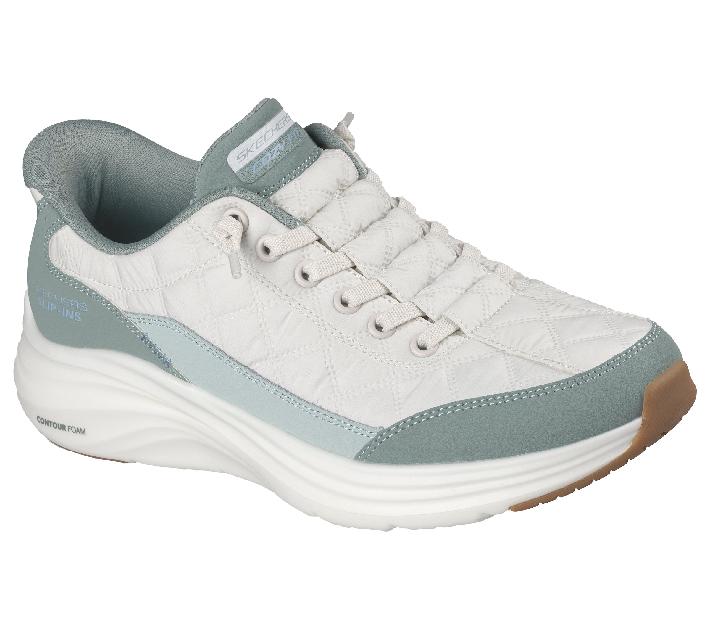 Skechers Slip-On Sneaker »Contour Foam - Cozy Fit«  Slipper mit Handsfree Slip-ins und gestepptem Cozy Fit™-Mesh