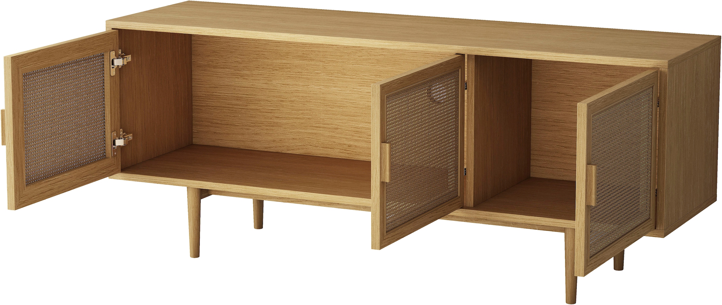 OTTO home TV-Schrank »Lorelia« in moderner Rattan Optik, Lowboard
