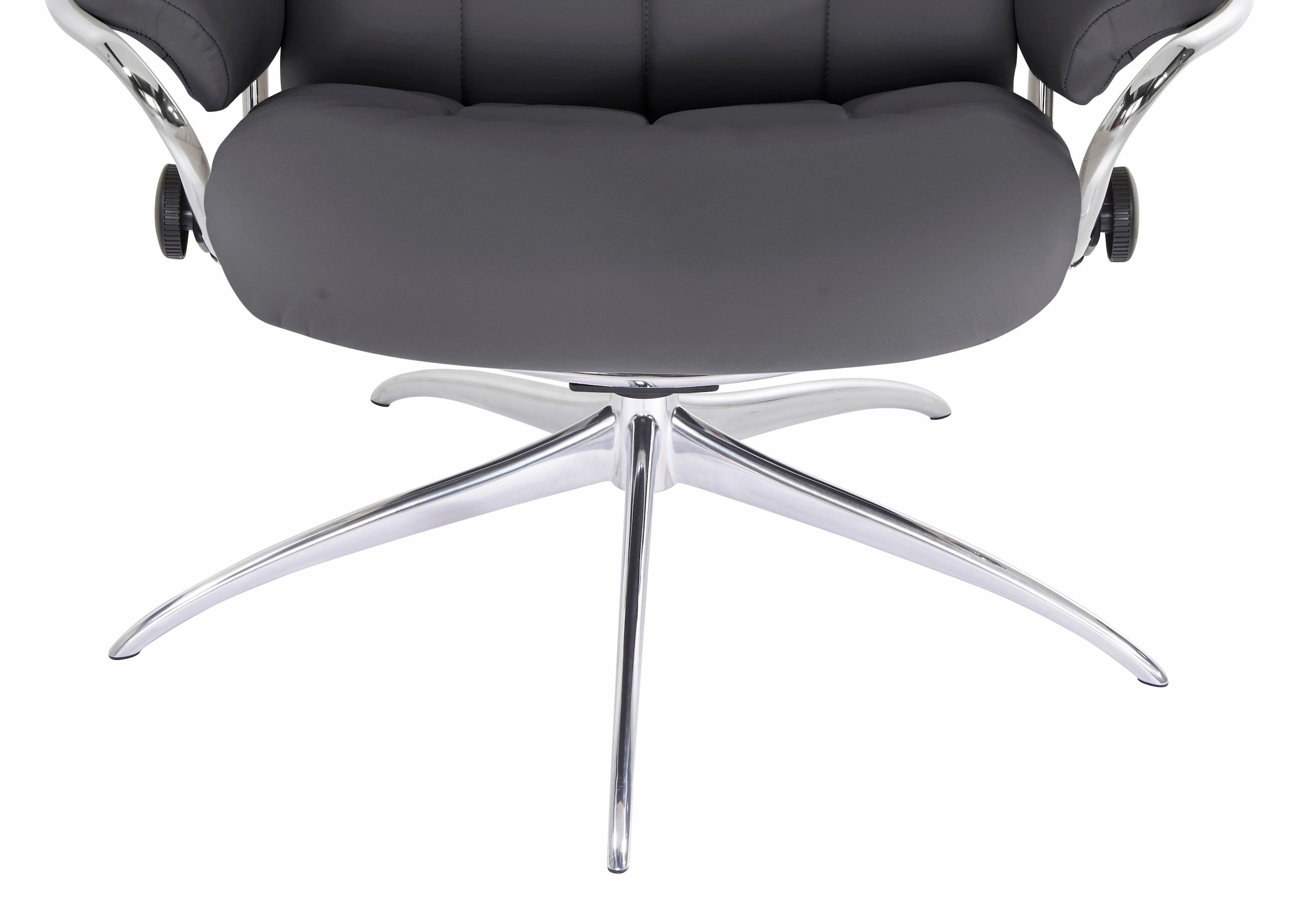 Stressless® Relaxsessel »London« Set, Relaxsessel mit Hocker,  mit Hocker, High Back, mit Star Base, Gestell Chrom