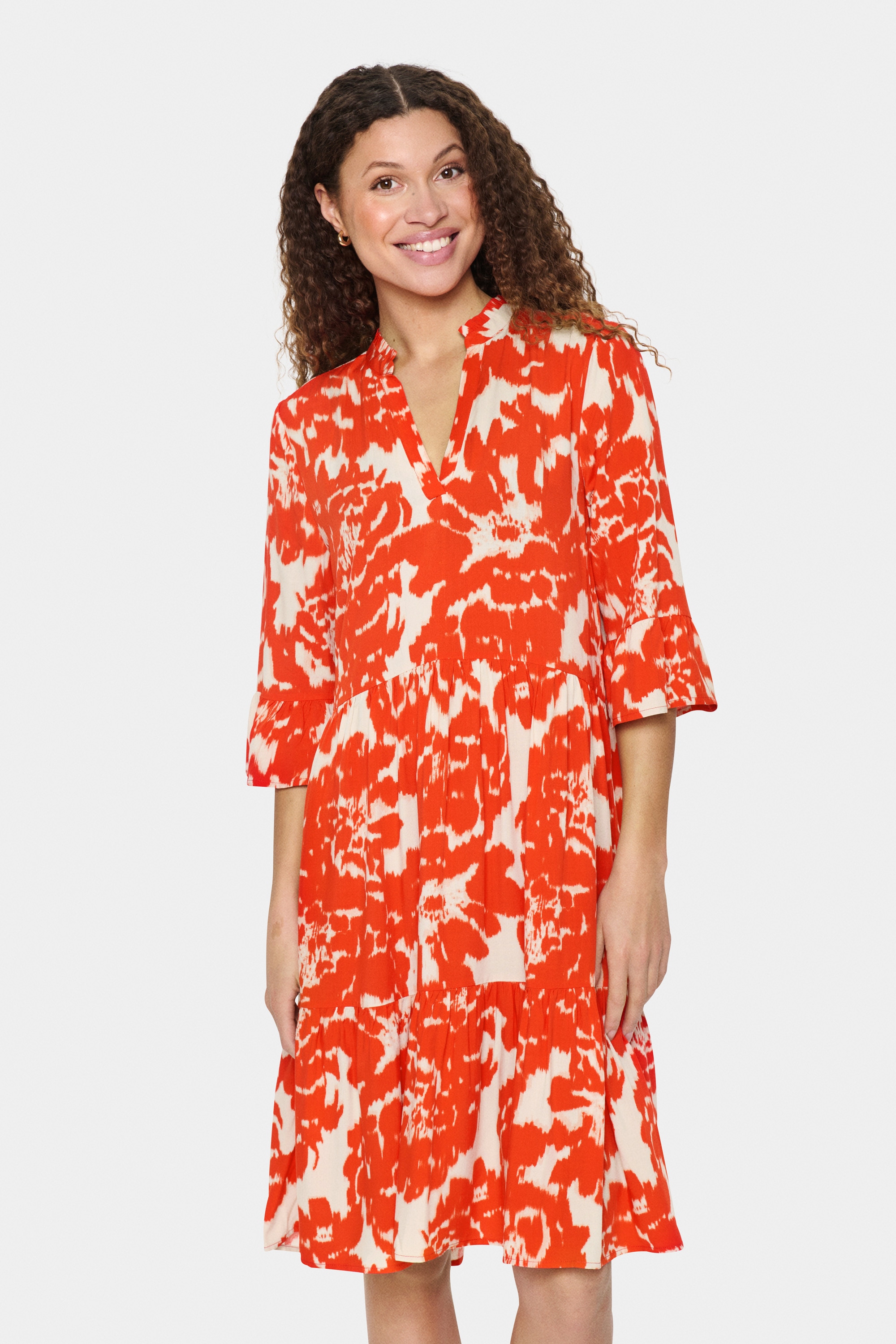 Saint Tropez Midikleid »Damen Kleid EdaSZ«