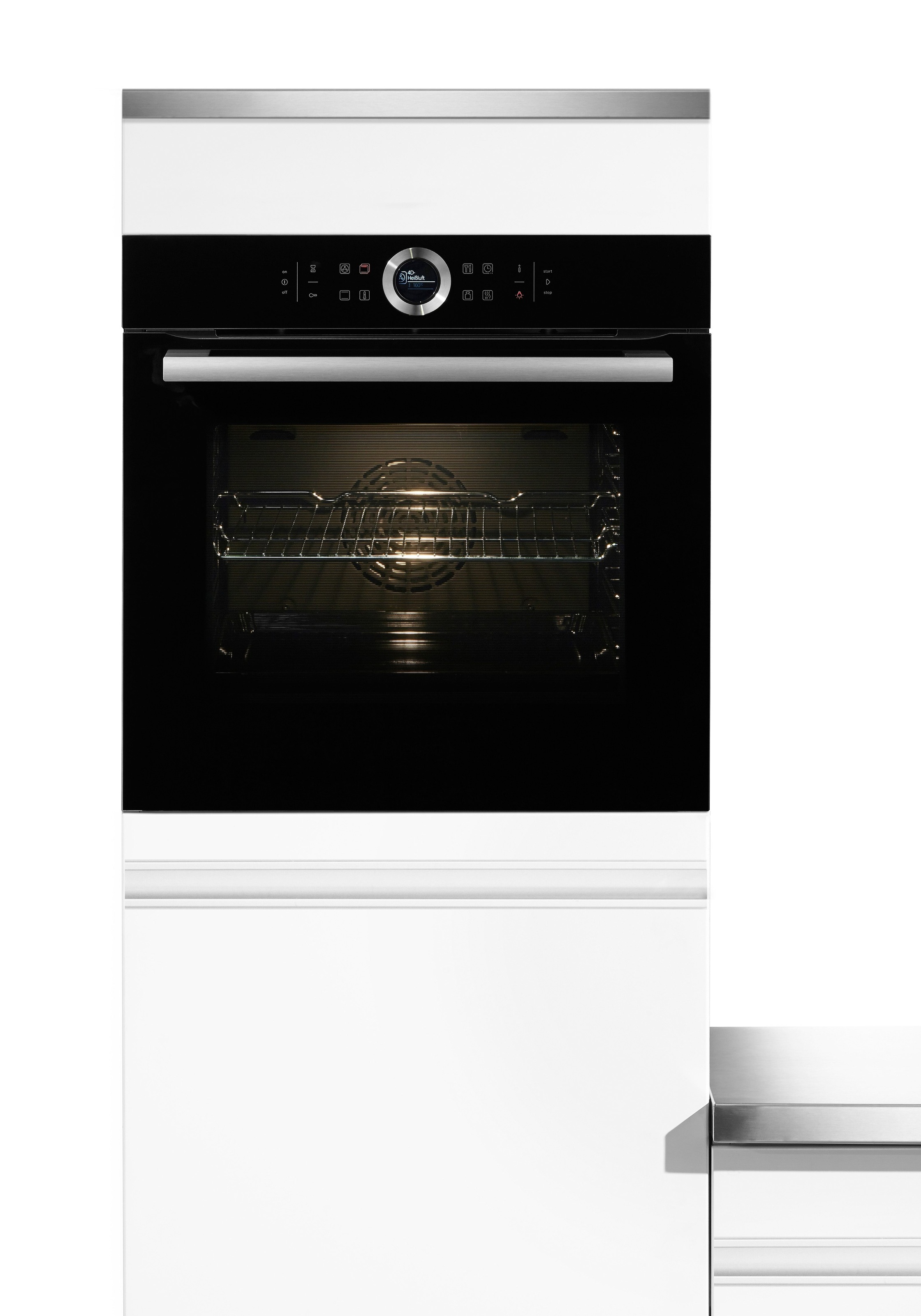 BOSCH Einbaubackofen Serie 8 »HBG635BB1«, mit Teleskopauszug ...