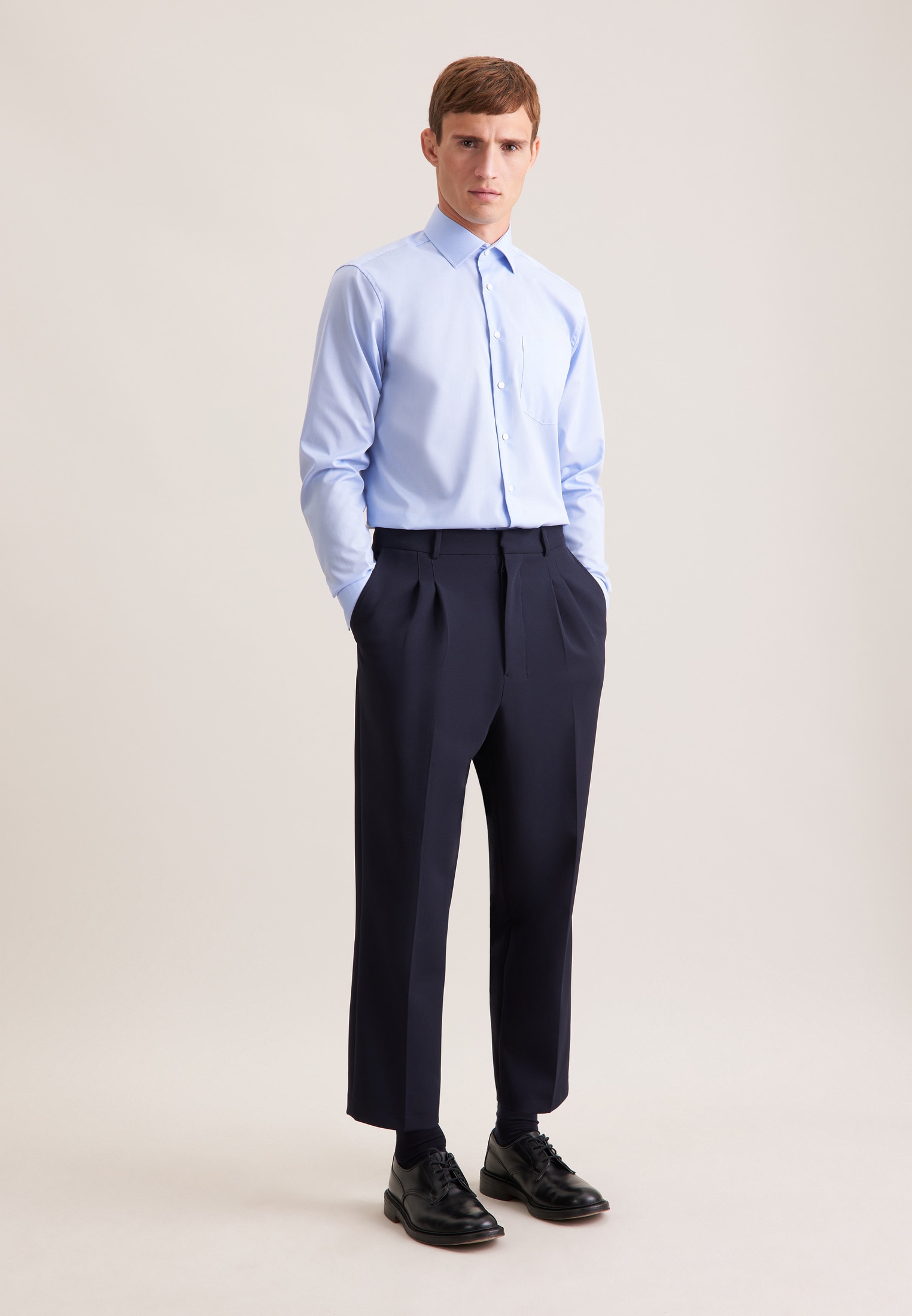 seidensticker Businesshemd »Schwarze Rose« Regular 1/1 Kentkragen Uni