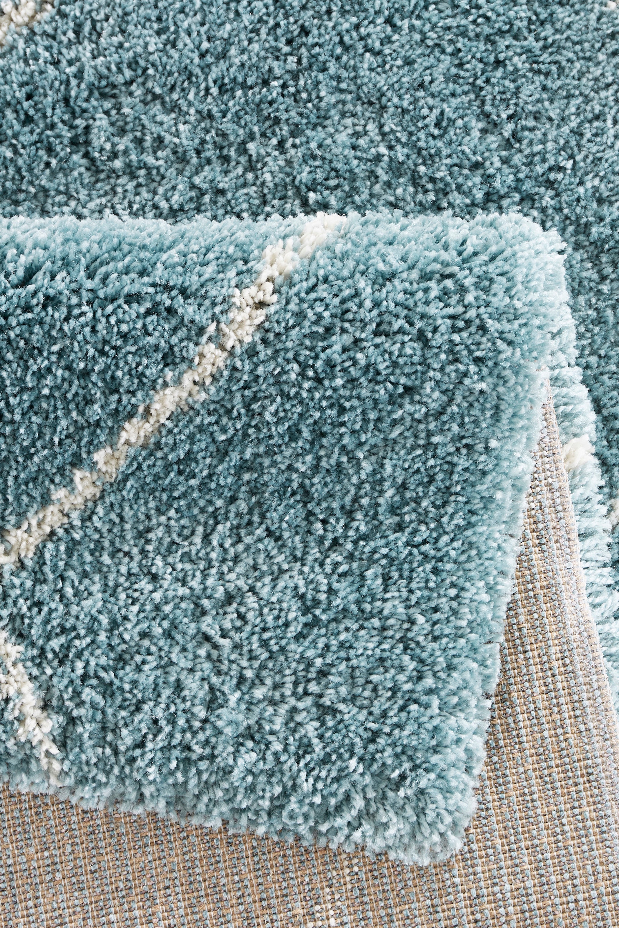 Leonique Hochflor-Teppich »Belle«, rechteckig, 35 mm Höhe, Rauten-Design, weiche Haptik