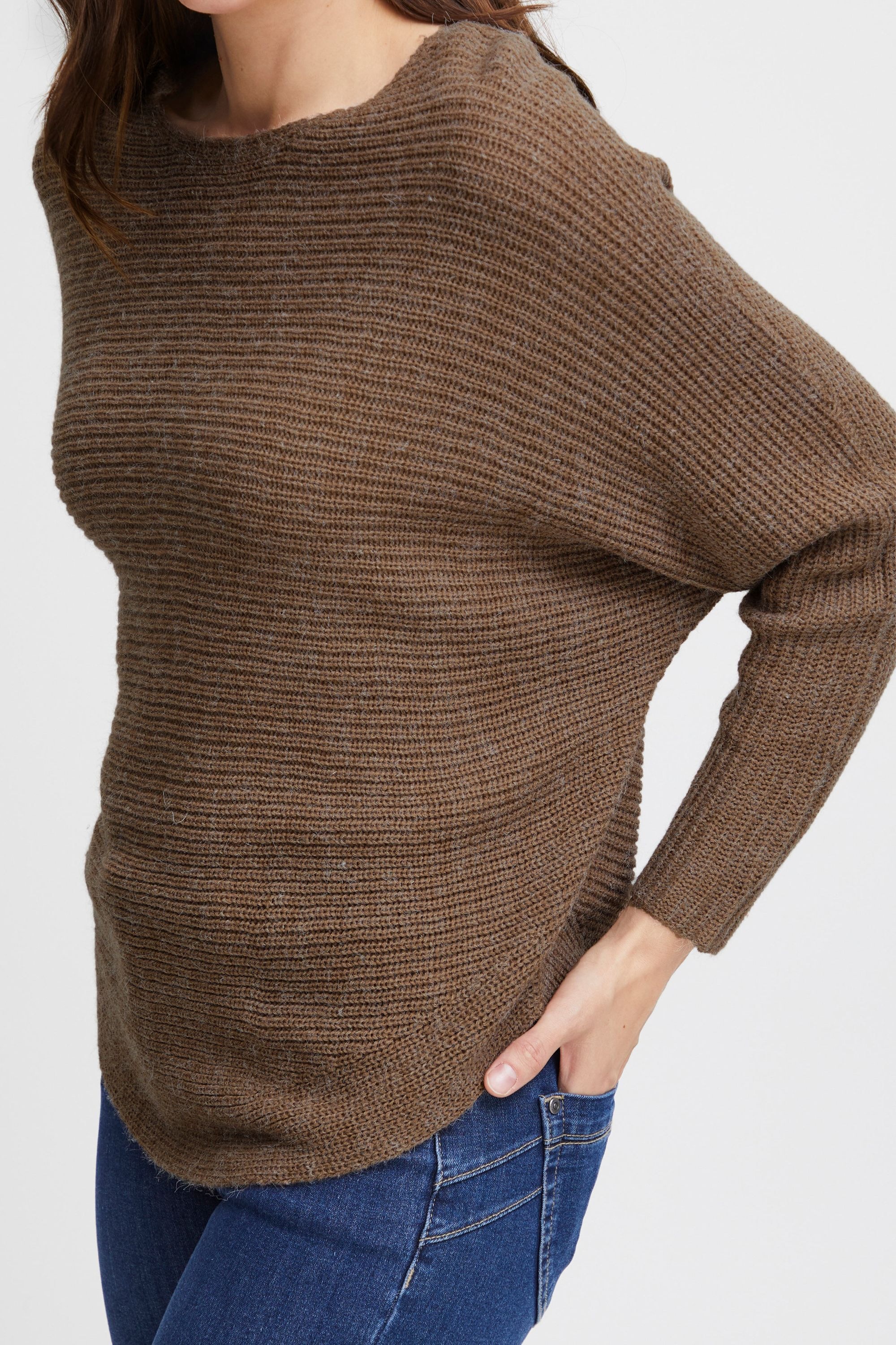 fransa Strickfleece-Pullover »Strickpullover FREretta«