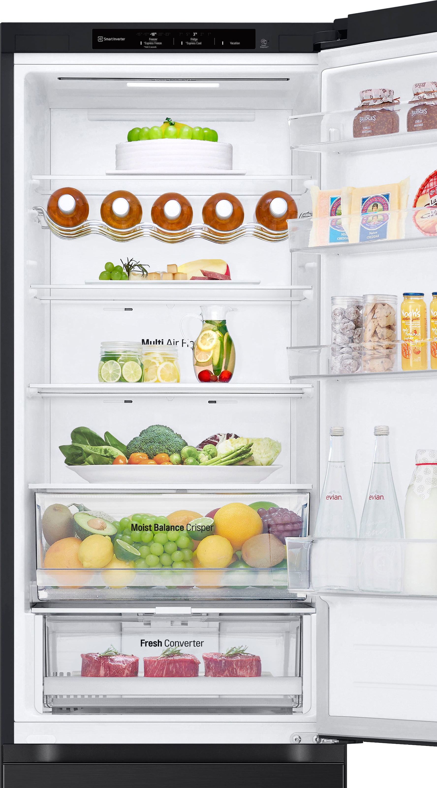 LG Kühl-/Gefrierkombination »GBV3200CEP«, Total No Frost, Multi-Airflow, Fresh Converter, Moist Balance Crisper