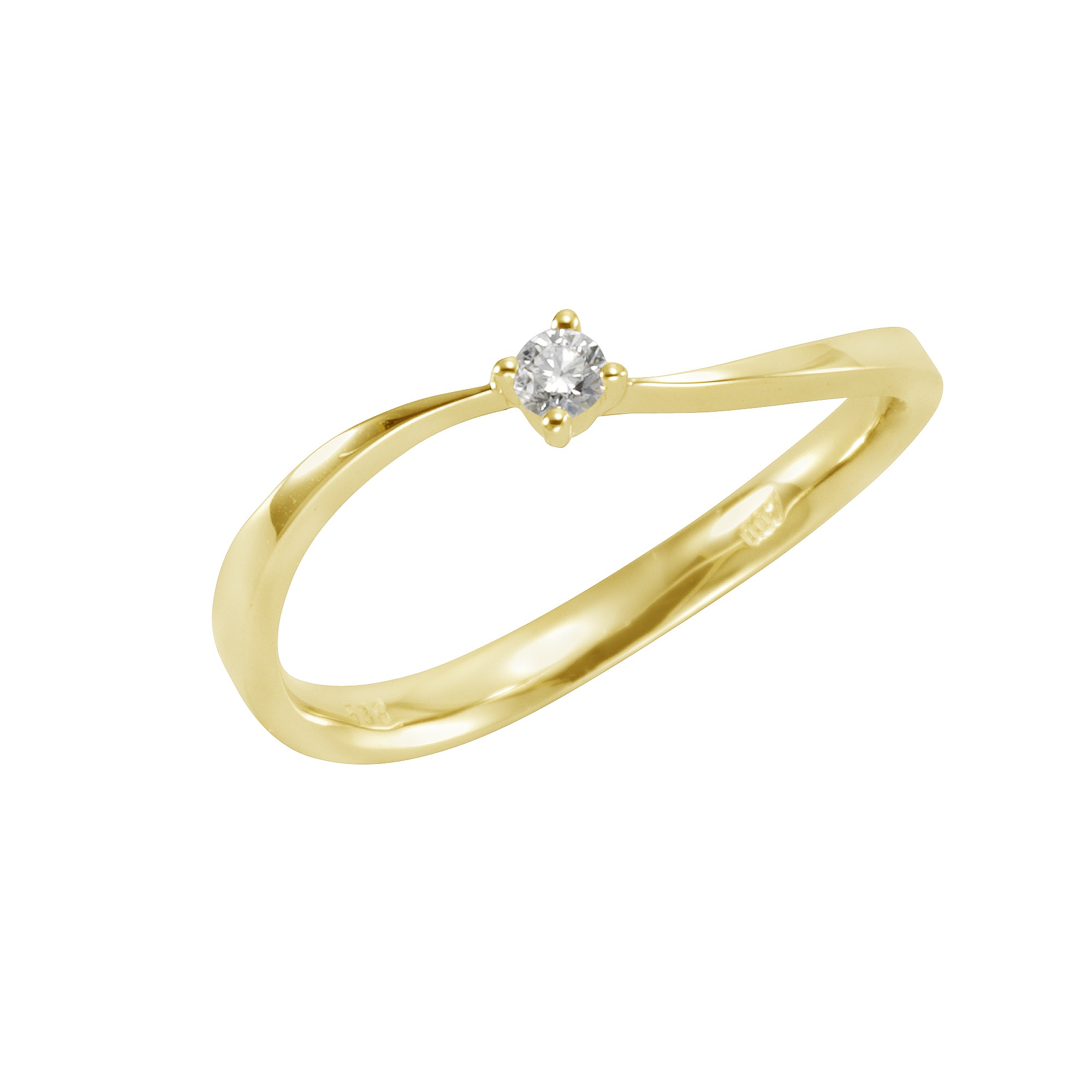 Orolino Diamantring »585/- Gelbgold Brillant«, Brillantschliff