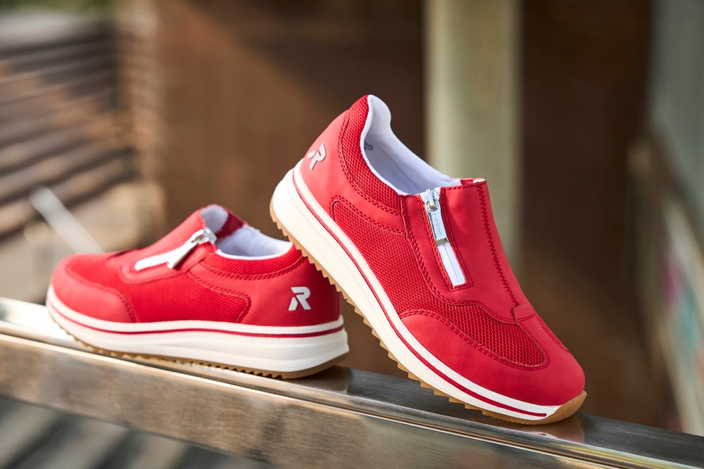 Rieker Slipper  Slip-on Sneaker, Halbschuh, Freizeitschuh mit Reißverschluss