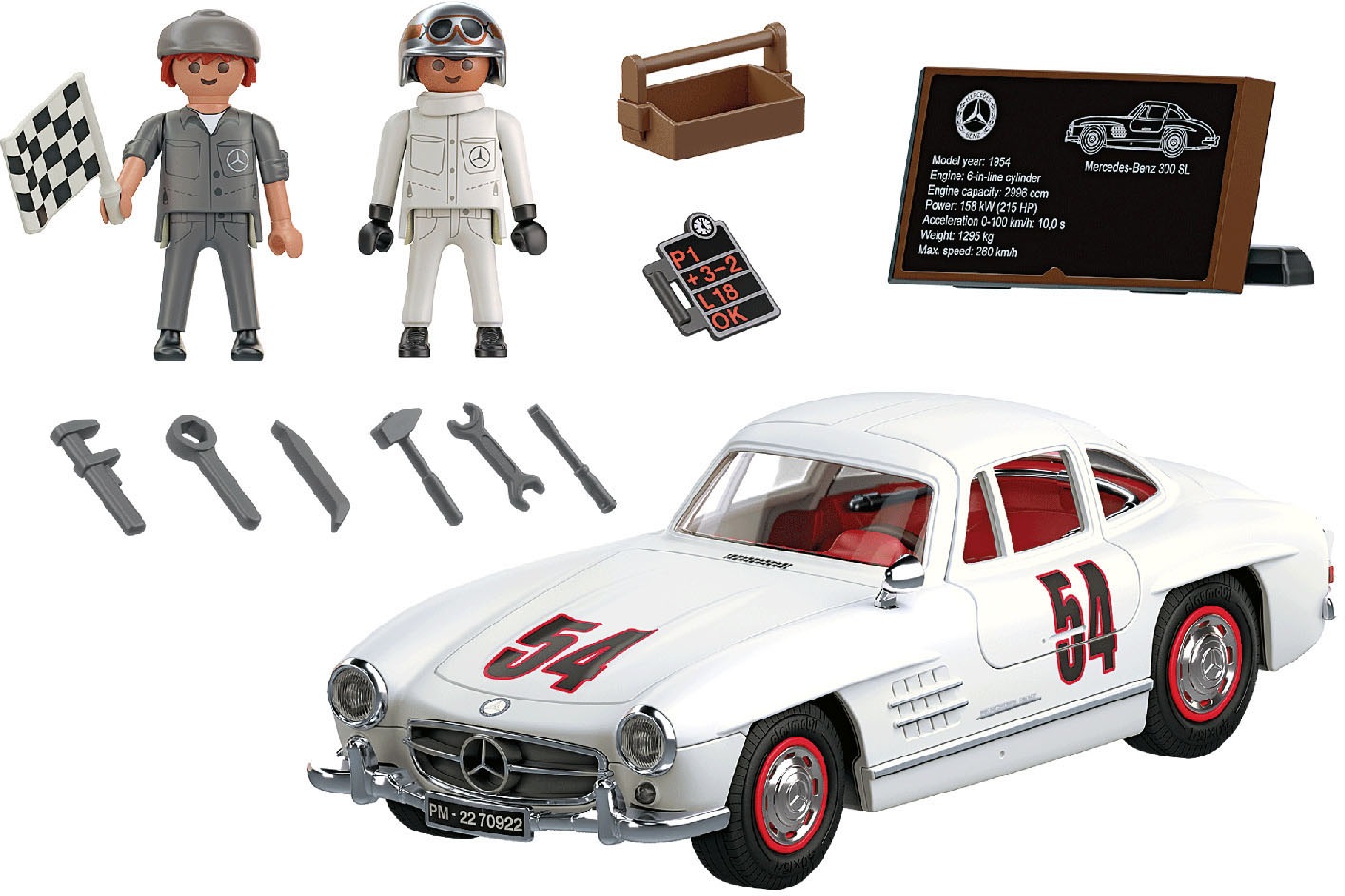 Playmobil® Konstruktions-Spielset »Mercedes-Benz 300 SL (70922), Classic Cars«, (46 St.), Made in Germany