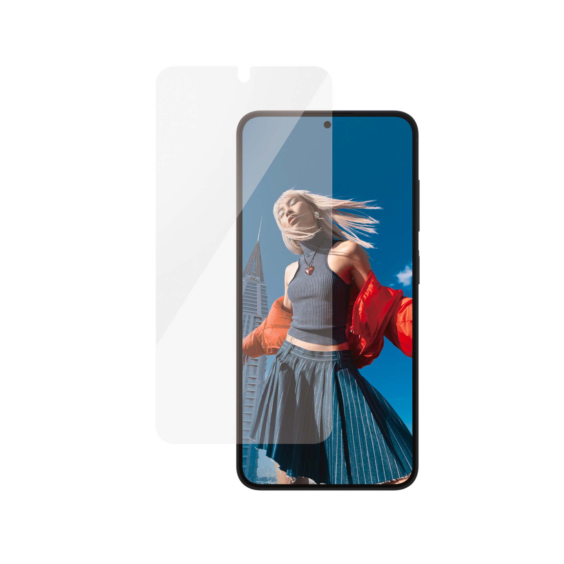 PanzerGlass Displayschutzglas »Ultra-Wide Fit Ceramic Screen Protection«, für Samsung Galaxy S25, Displayschutzfolie, Schutzfolie, Bildschirmschutz, kratz- & stoßfest