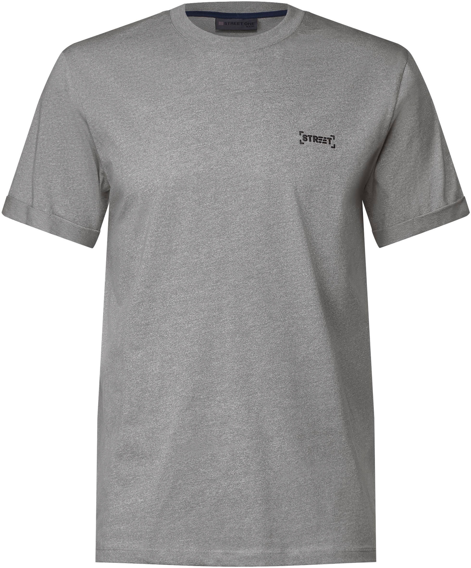 STREET ONE MEN T-Shirt, mit online Brust Markenlabel OTTO der shoppen auf bei