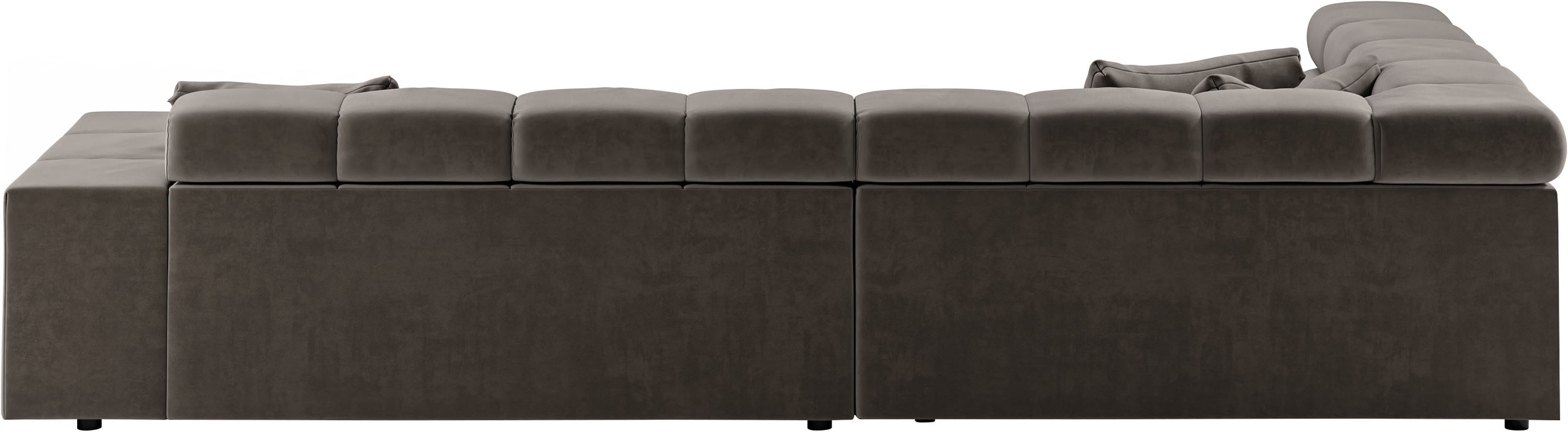 INOSIGN Ecksofa »Ancona incl. Kopfteilverstellung, Breite 319cm, L-Form«, wahlweise motorische Sitztiefenverstellung, auch in Cord + Easy Care