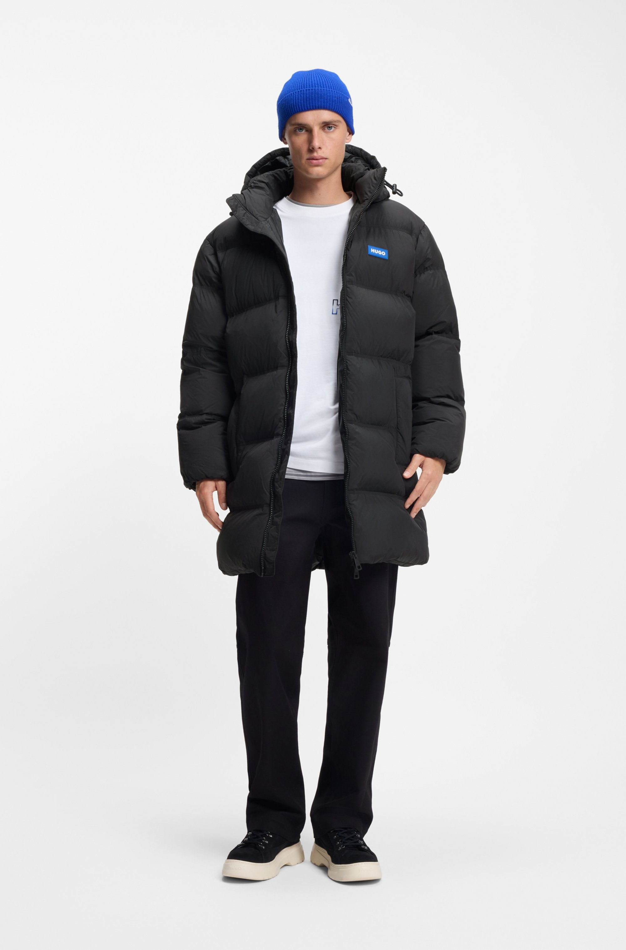 HUGO Blue Winterjacke »Bodi« mit Kapuze mit Kapuze, warm wattiert, Relaxed Fit