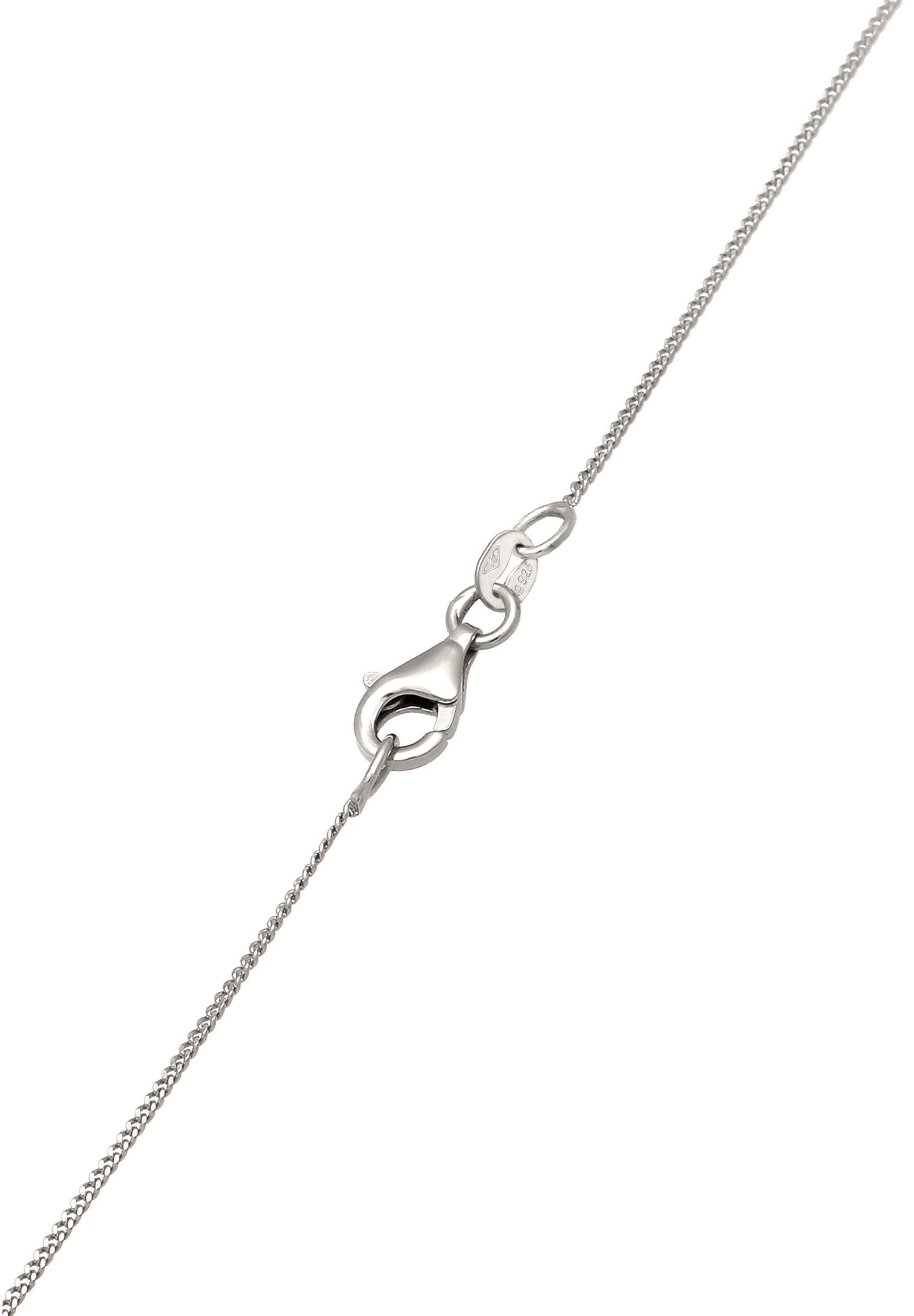 Elli Silberkette »Halskette Tropfen Synthetische Perle Kristalle Grün 925 Sterling Silber«