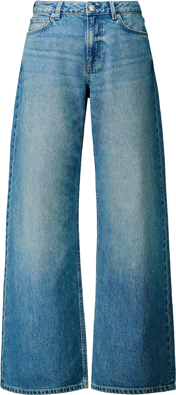 Pepe Jeans Weite Jeans »LINA MW WIDE LEG VERDE BLU« aus Baumwoll-Denim, mittlere Leibhöhe