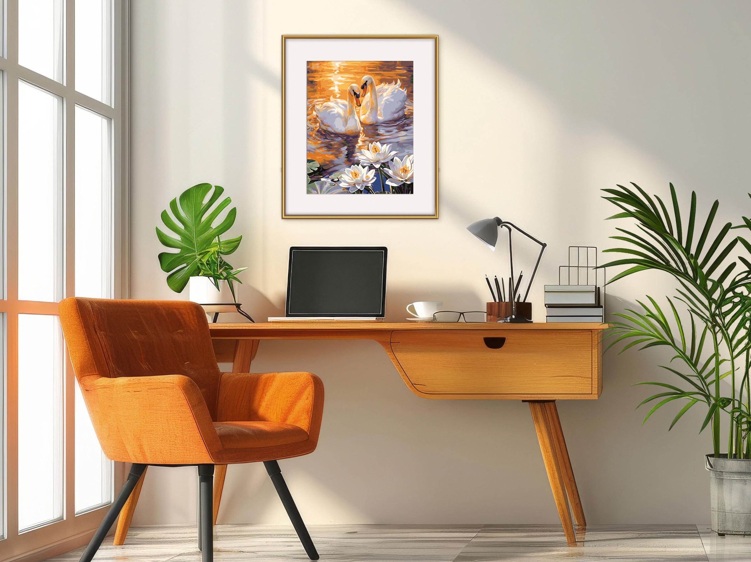 Schipper Malen nach Zahlen »Meisterklasse Klassiker - Verliebte Schwäne« Made in Germany