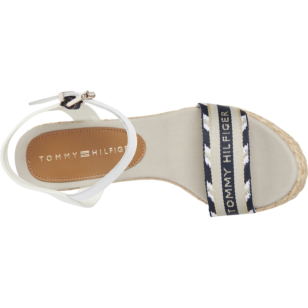 Tommy Hilfiger High-Heel-Sandalette »CORPORATE WEBBING HIGH WEDGE«