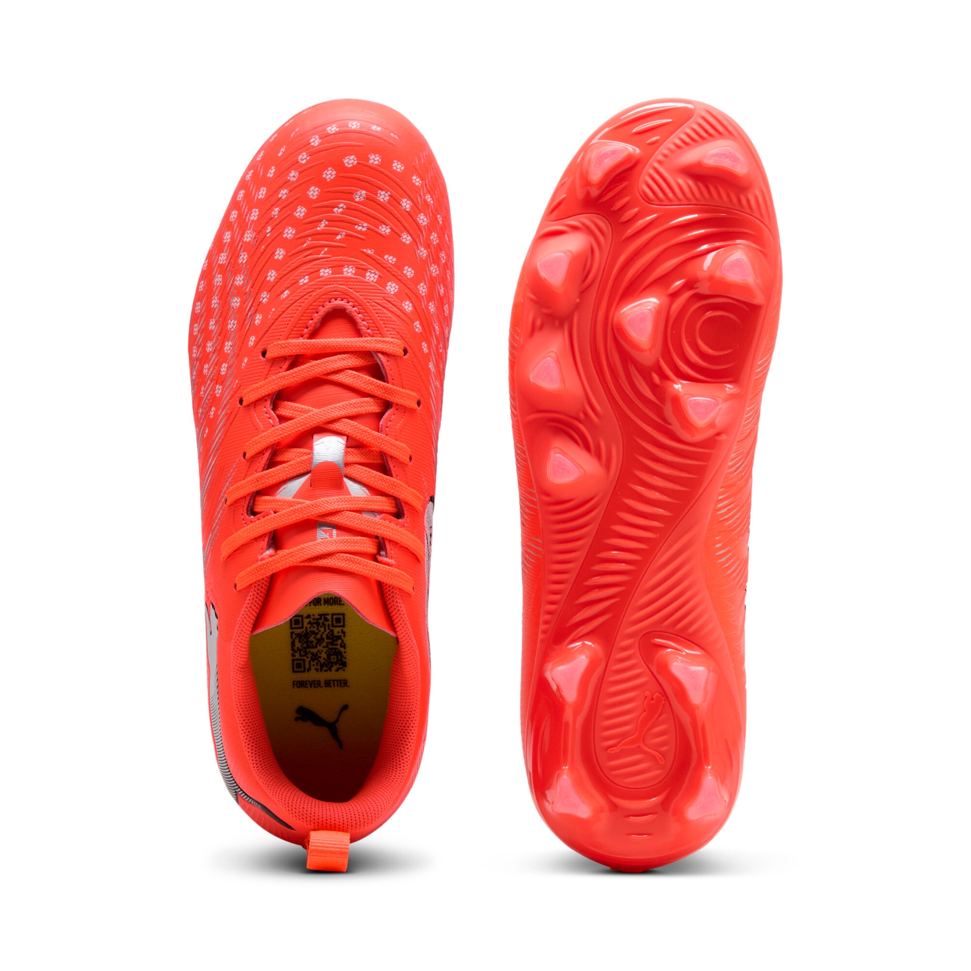 PUMA Fußballschuh »FUTURE 9 PLAY FG/AG JR«  für Rasenplätze, mit Schnürung, innen aus Textil, für Jugendliche