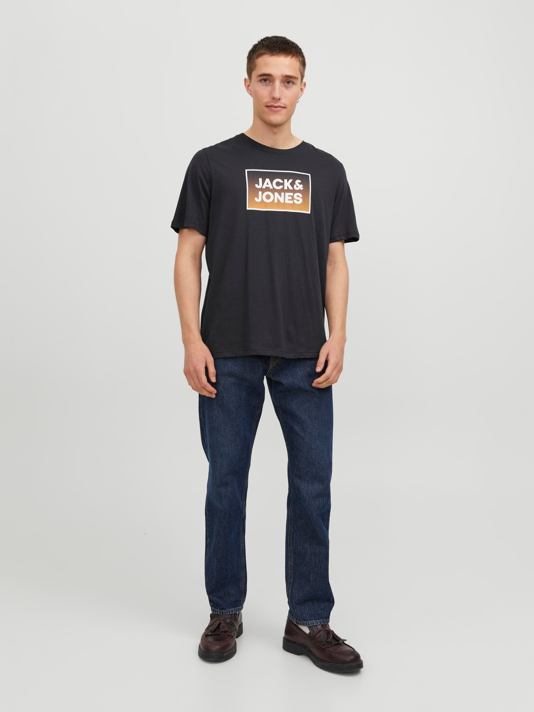 Jack & Jones Kurzarmshirt »JJSTEEL TEE SS CREW NECK«