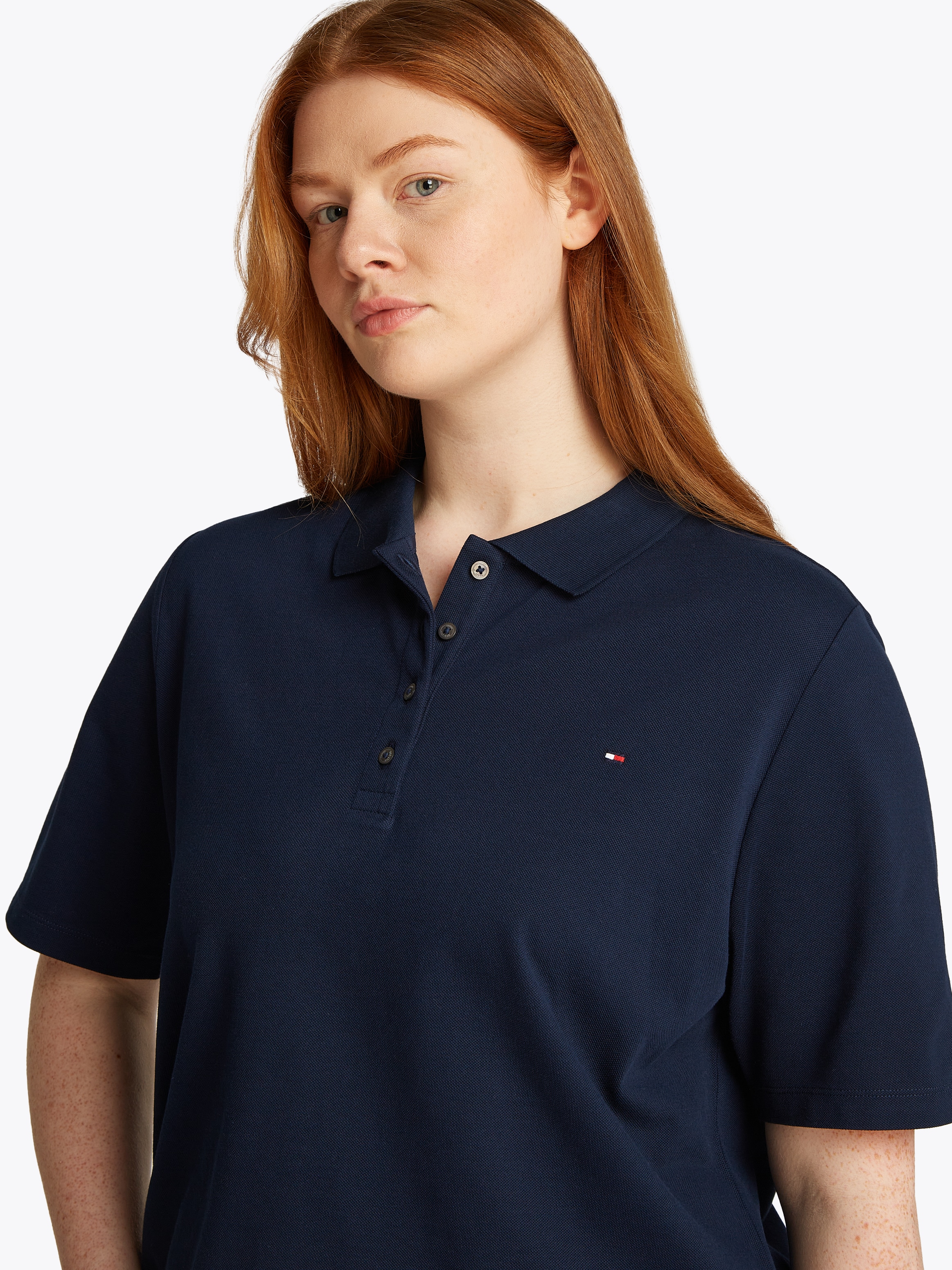 Tommy Hilfiger Curve Poloshirt »CRV 1985 REG PIQUE POLO SS«, in großen Größen